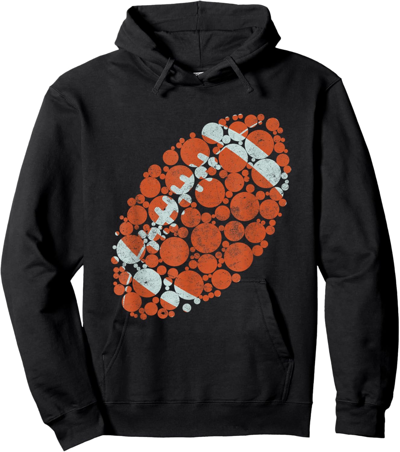 Retro American Football International Dot Day Design cute Hoodie - Hoodie | Black