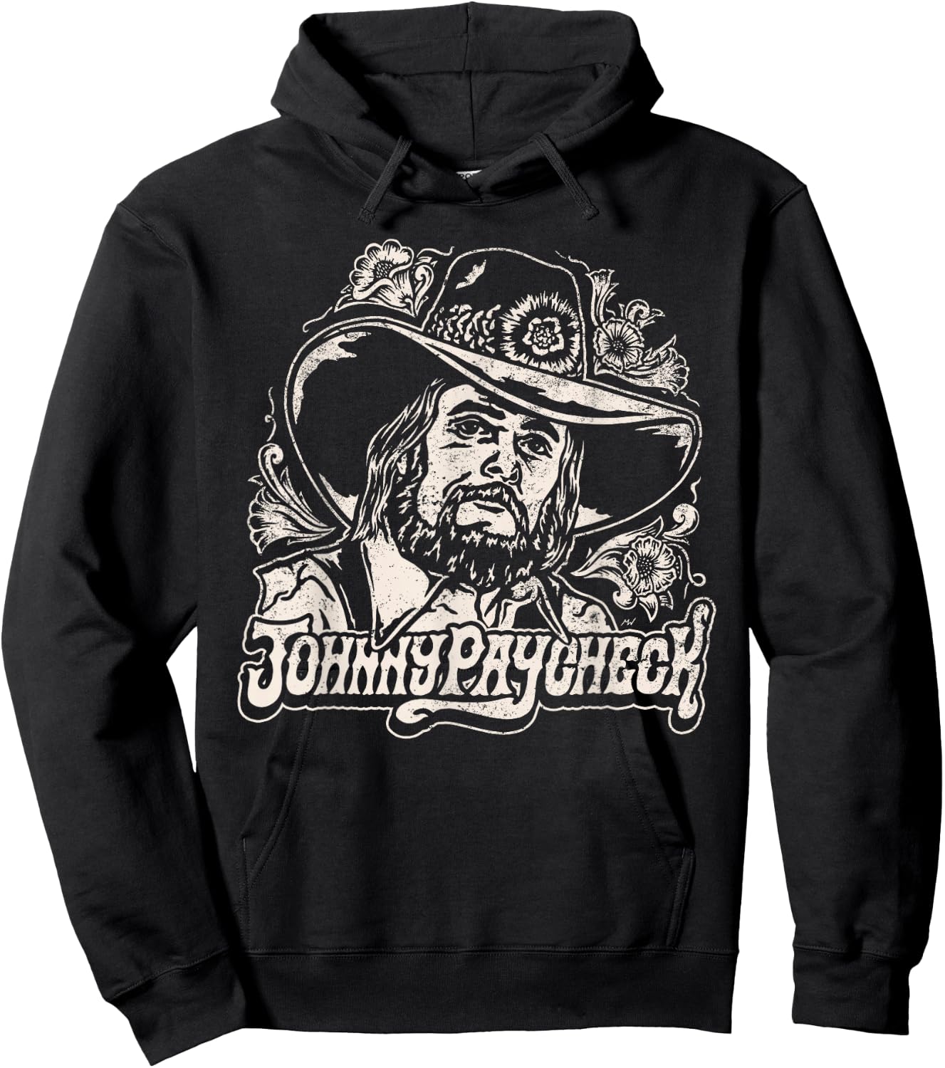 Johnny Paycheck - Portrait - Official Merchandise Hoodie - Hoodie | Black