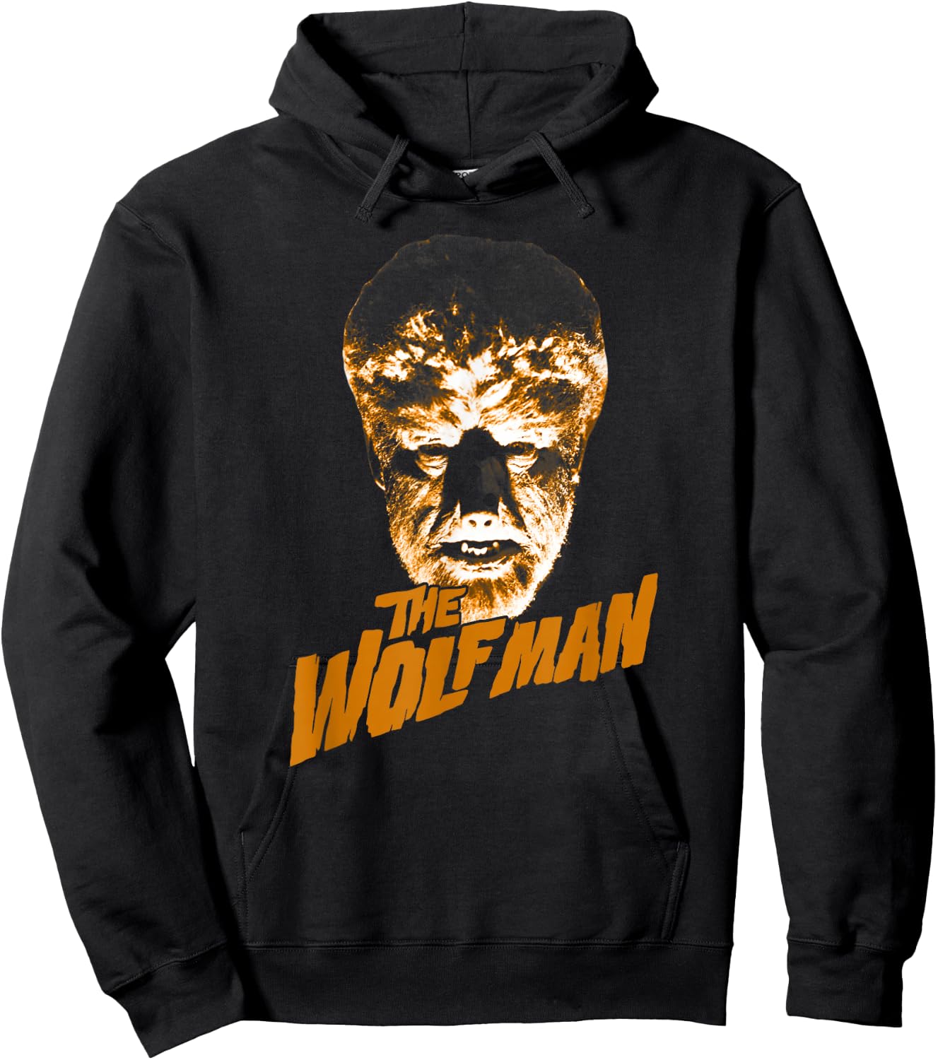 Universal Monsters The Wolf Man Dark Portrait Hoodie - Hoodie | Black