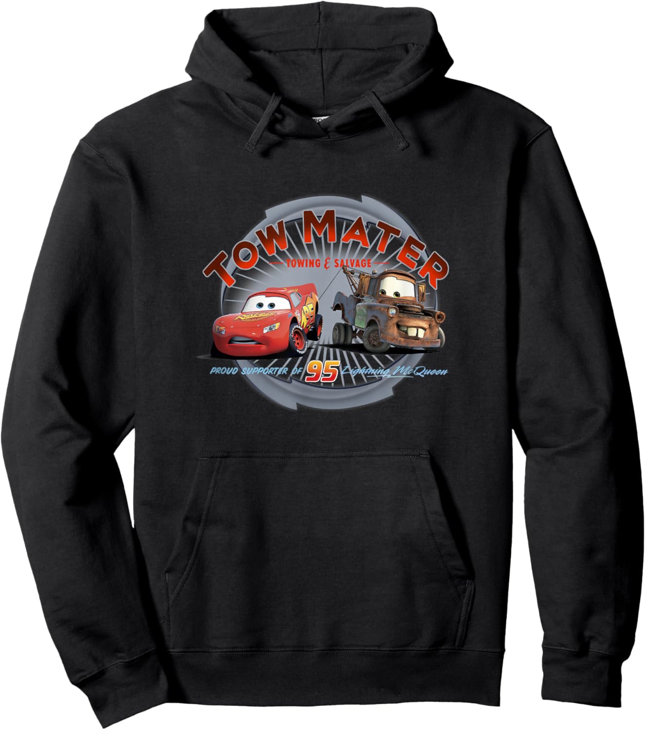 Disney Pixar Cars Tow Mater Towing & Salvage Buddies Shot Hoodie - Hoodie | Black