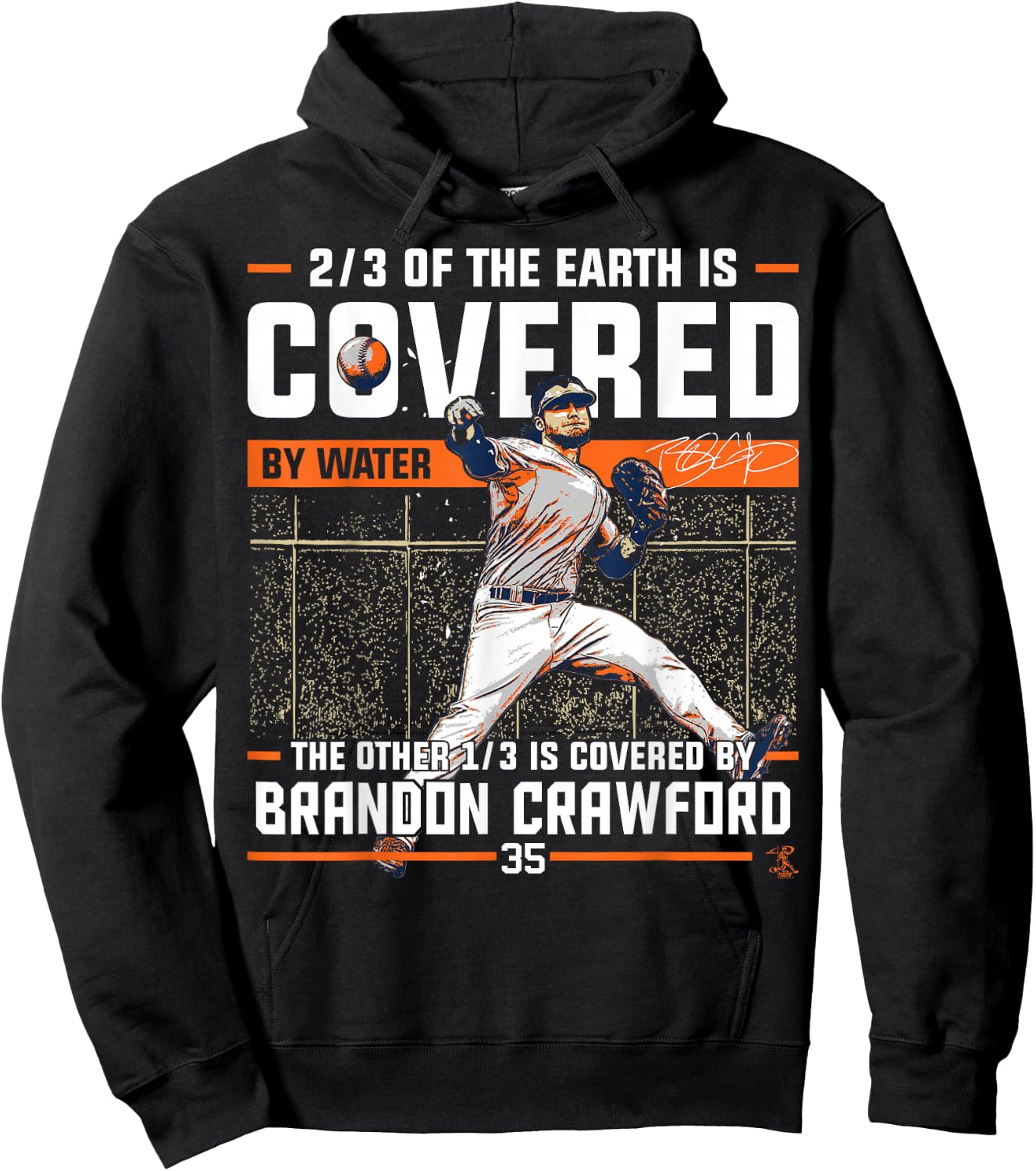 Brandon Crawford Covered By - Apparel Hoodie - Hoodie | Black