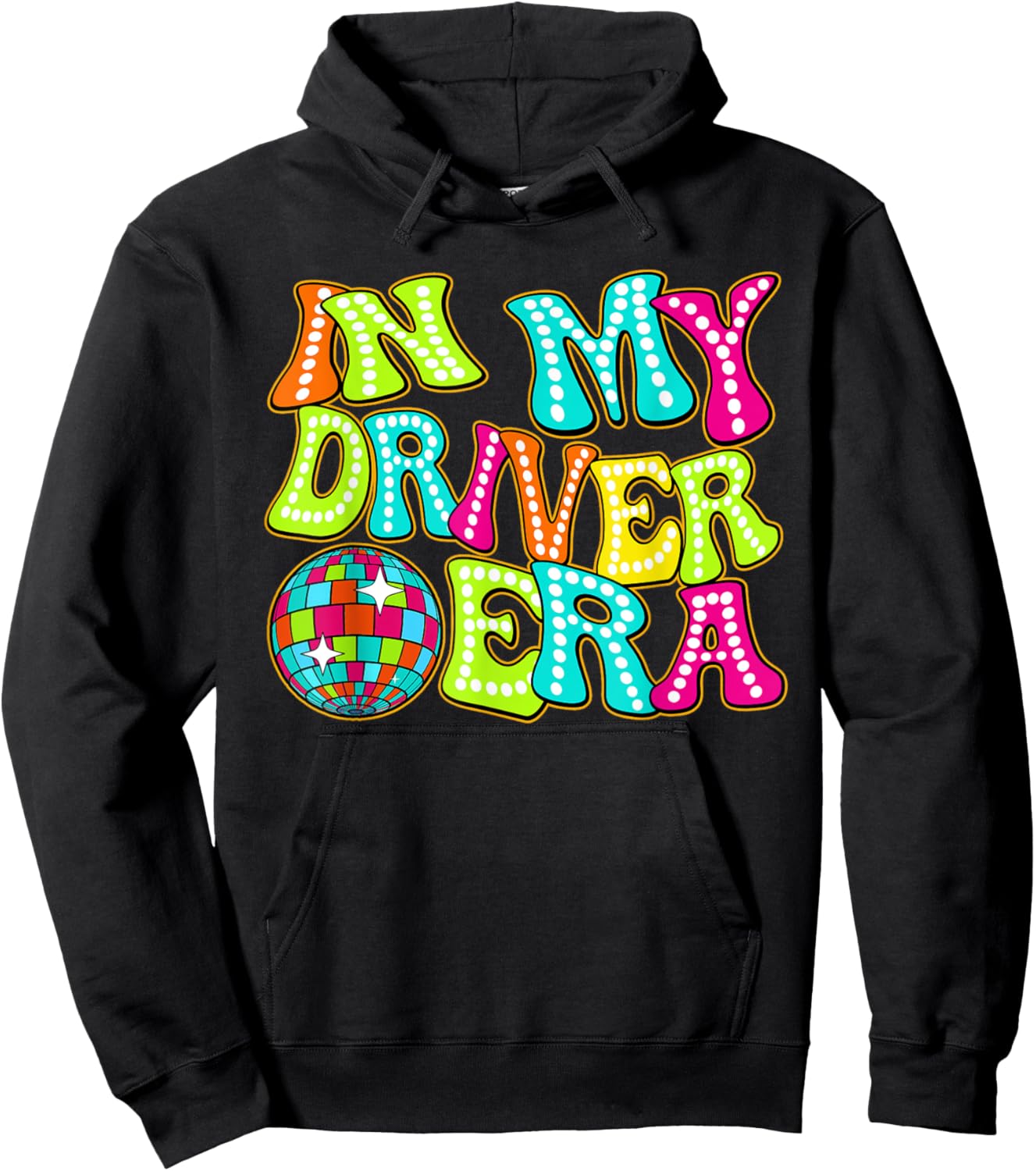 Disco Groovy In My Driver Era Hoodie - Hoodie | Black