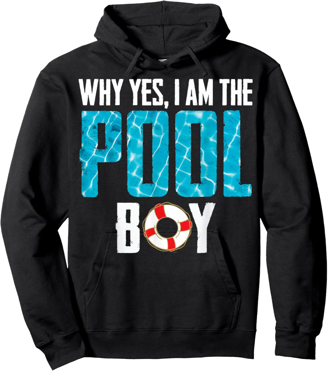 Why Yes I Am The Pool-Boy Shirt Funny Pool Expert Swimming Hoodie - Hoodie | Black