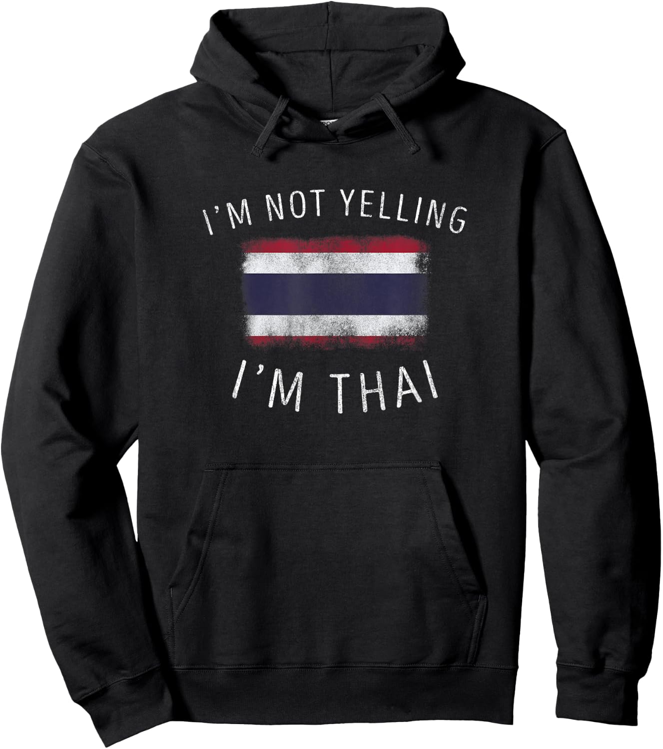 I don't scream, I am Thai - Funny Thailand pride Hoodie - Hoodie | Black