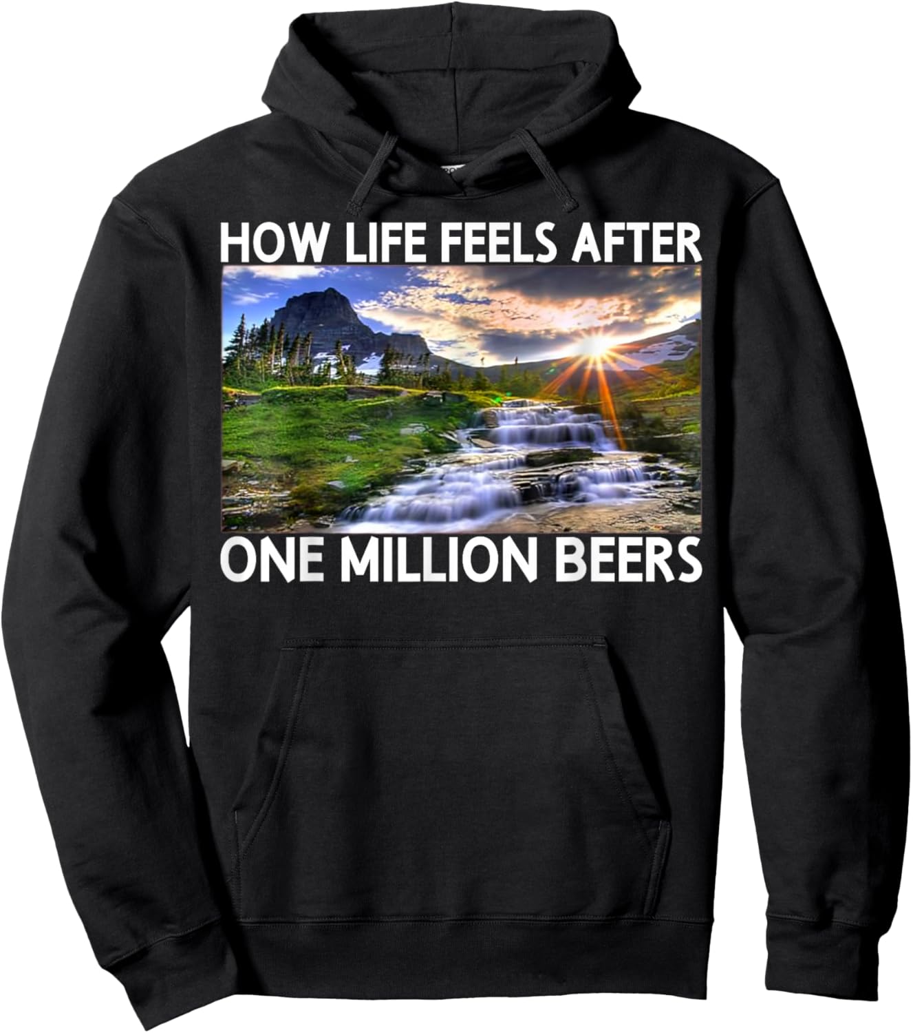 How Life Feels After One Million Beers Beer Lover Bartender Hoodie - Hoodie | Black