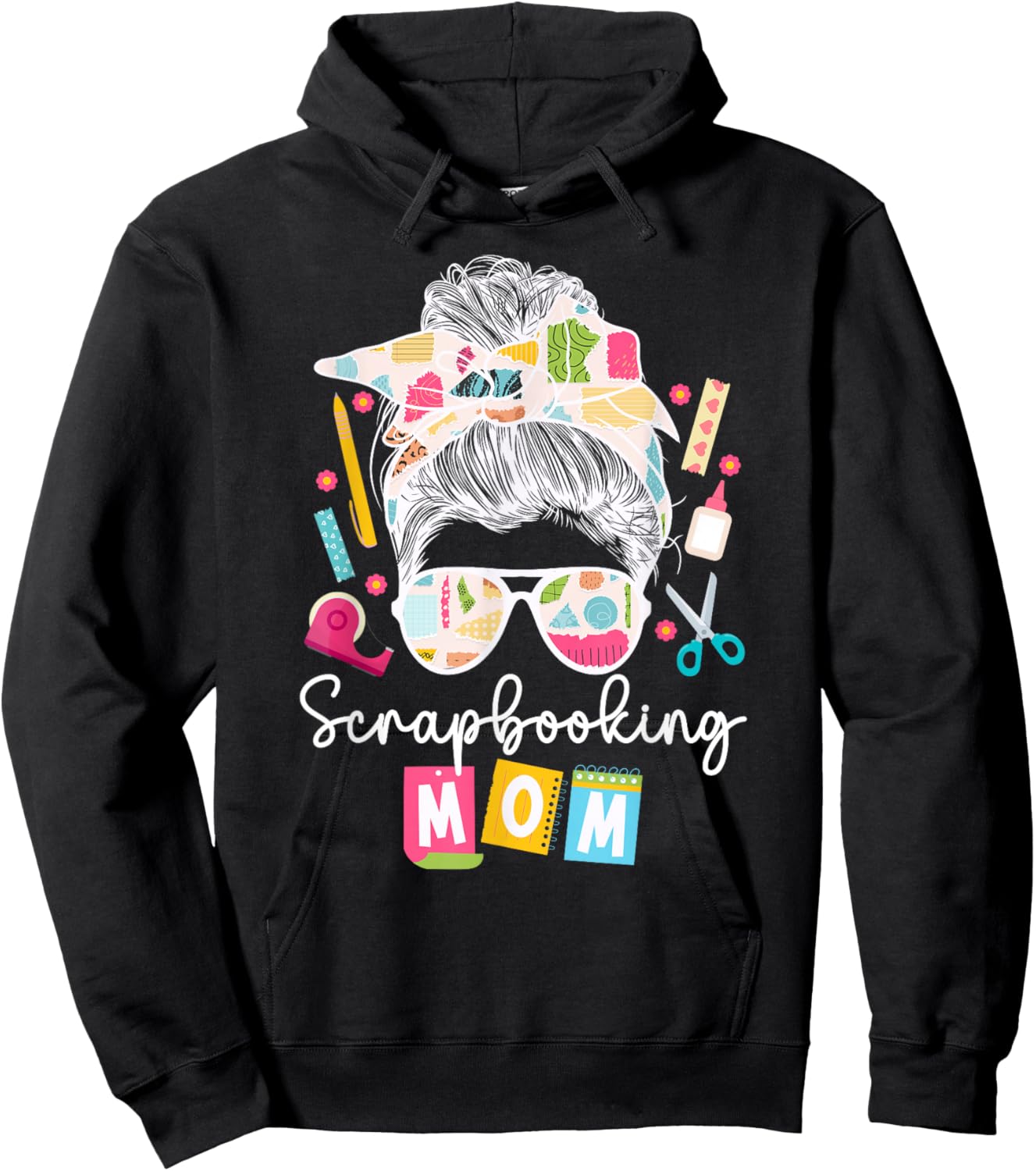 Crafting Lover Women Scrapbooking Gift Supplies Scrapbooking Mom Scrapbooking Hoodie - Hoodie | Black