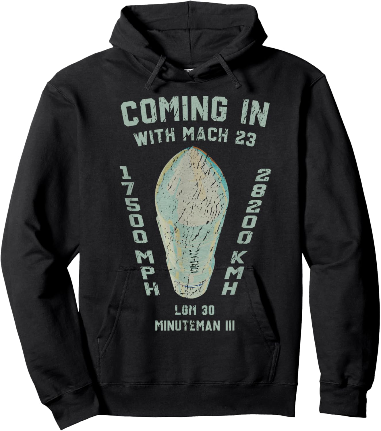 LGM-30 Minuteman Ballistic Missile US Warhead Cold War Hoodie - Hoodie | Black