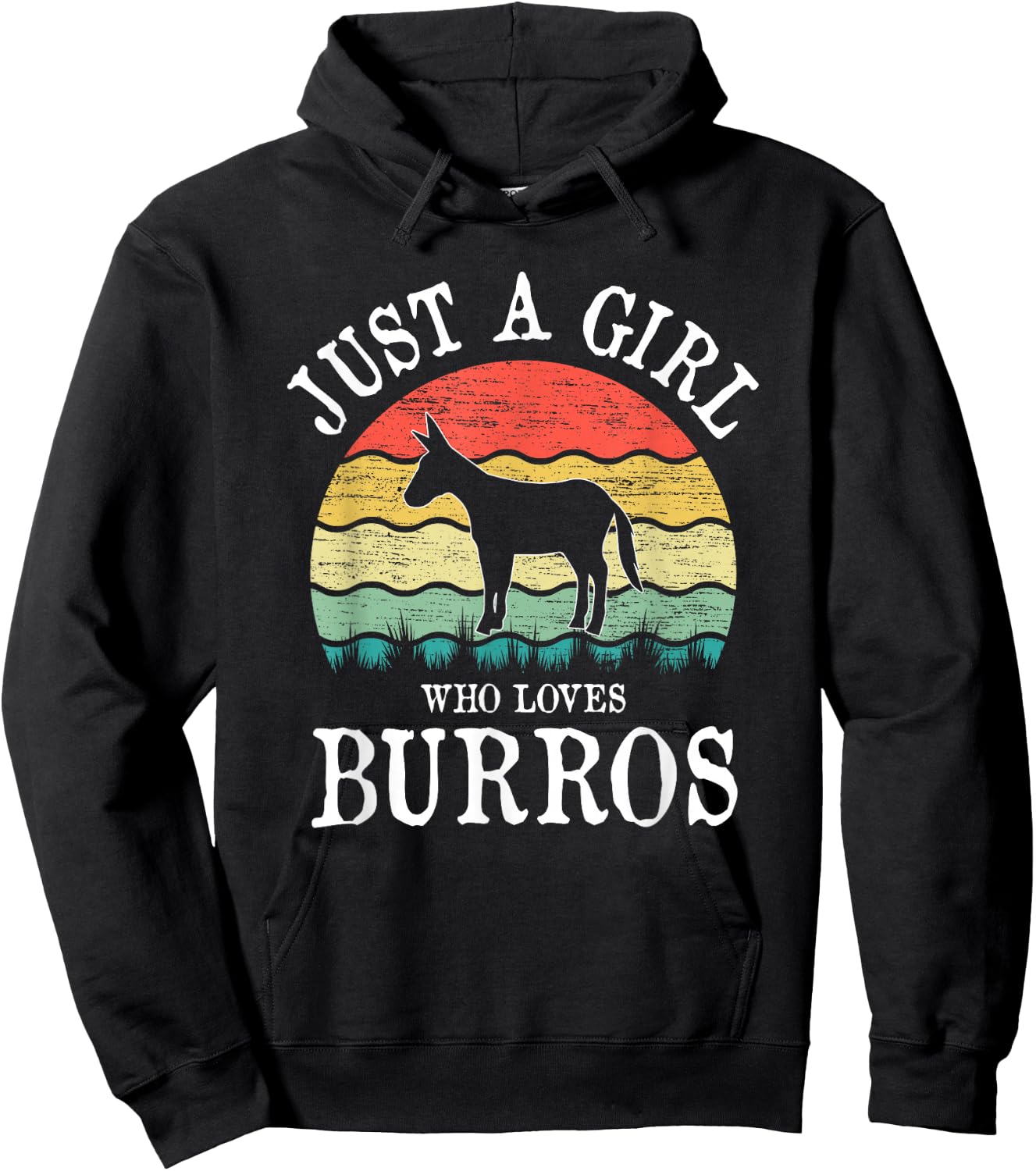 Just A Girl Who Loves Burros Hoodie - Hoodie | Black