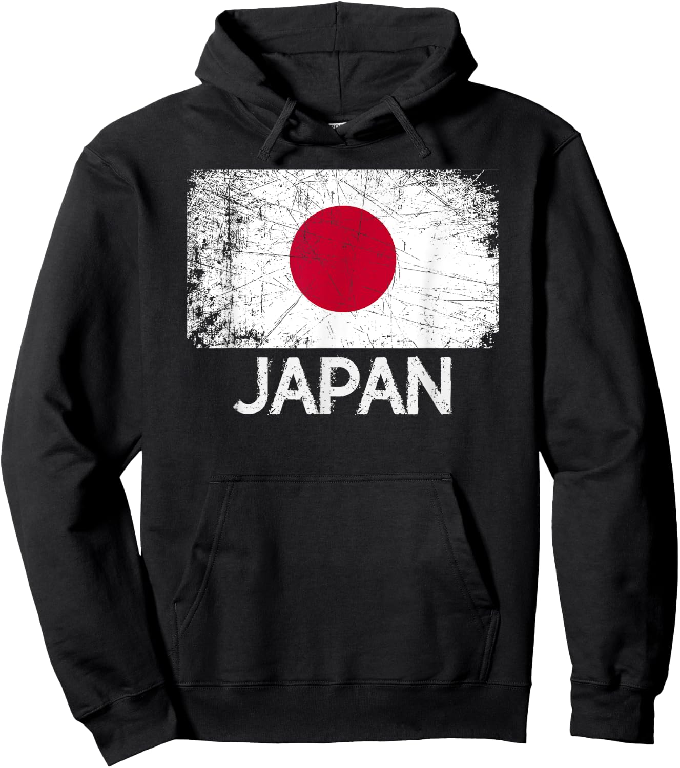 Japanese Flag | Vintage Made In Japan Gift Hoodie - Hoodie | Black