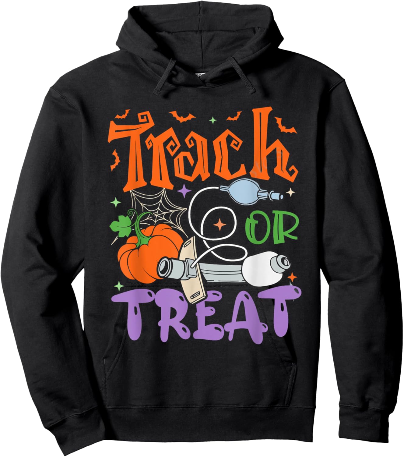 Respiratory Therapist Halloween Pumpkins ICU Rn Pulmonary Hoodie - Hoodie | Black