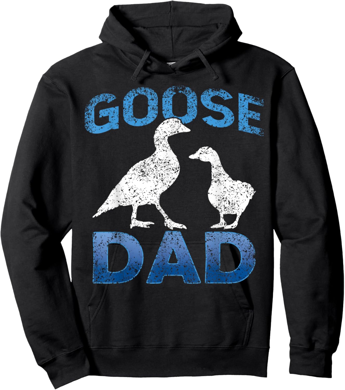 Goose Dad Lover Animal Geese Owner Father Daddy Papa Hoodie - Hoodie | Black
