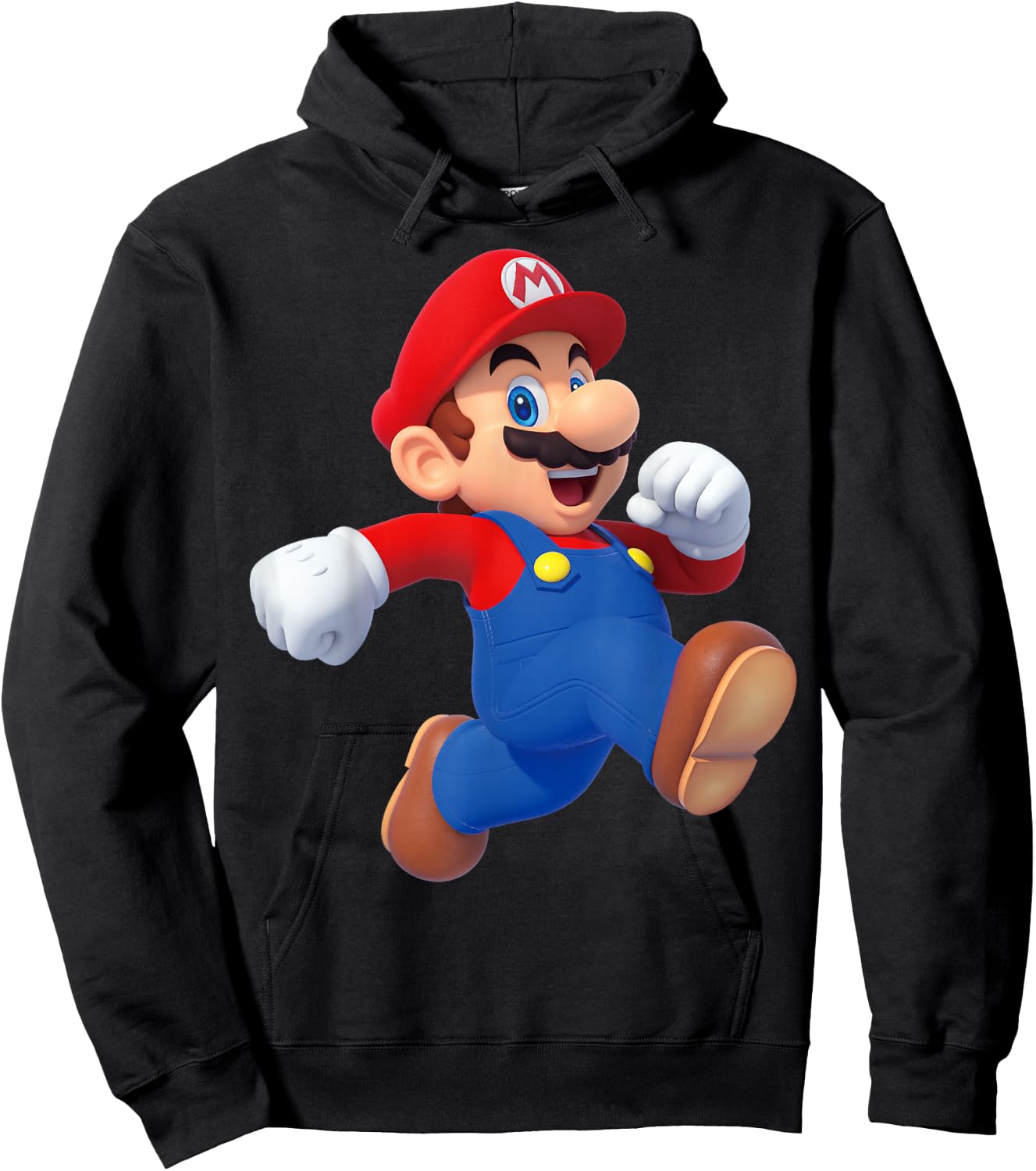 Super Mario Running Mario 3D Poster Hoodie - Hoodie | Black
