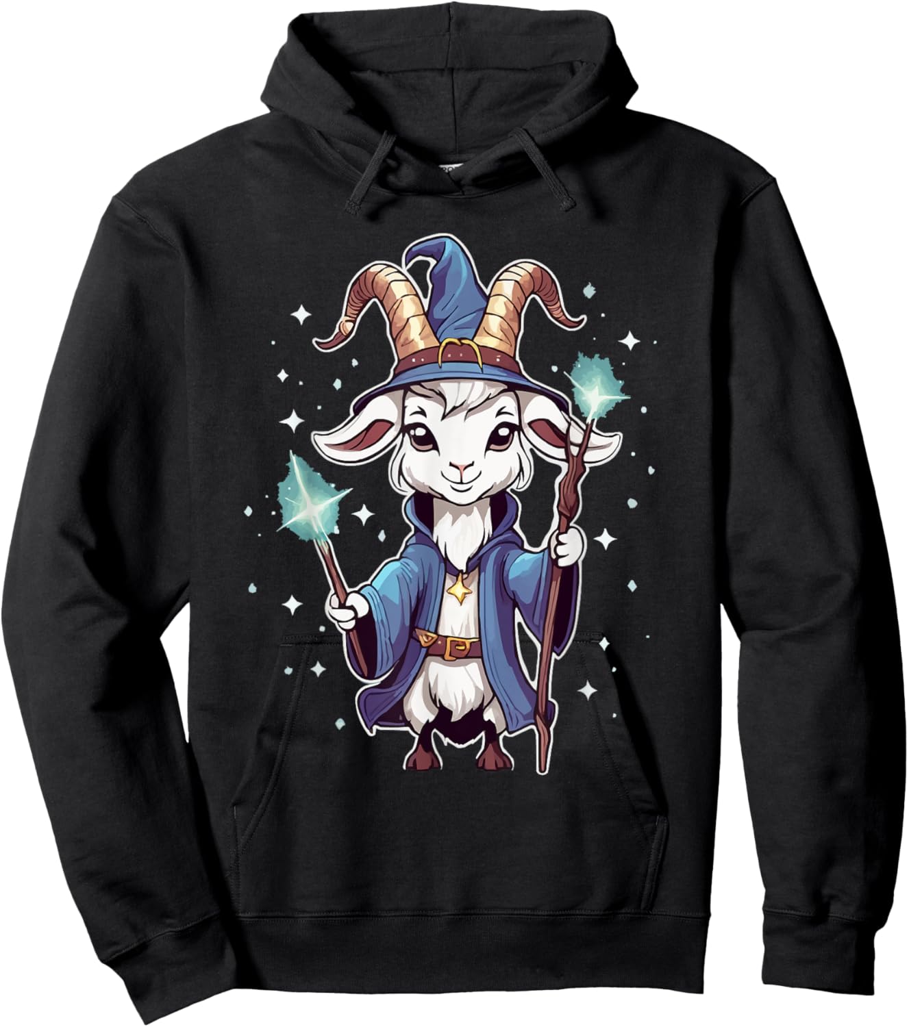 Mystic Magic Wizard Goat Games Hoodie - Hoodie | Black