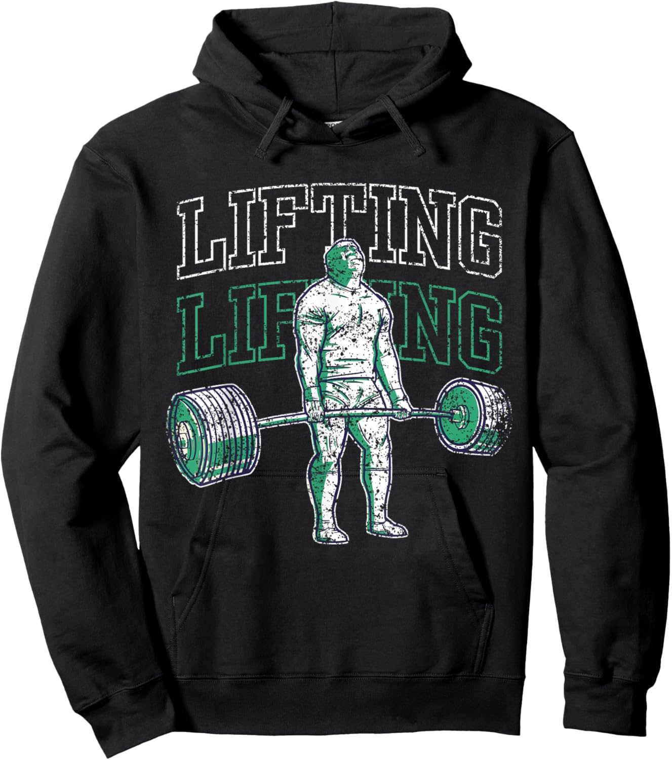Lifting Weightlifting Gym Workout Lift Hoodie - Hoodie | Black