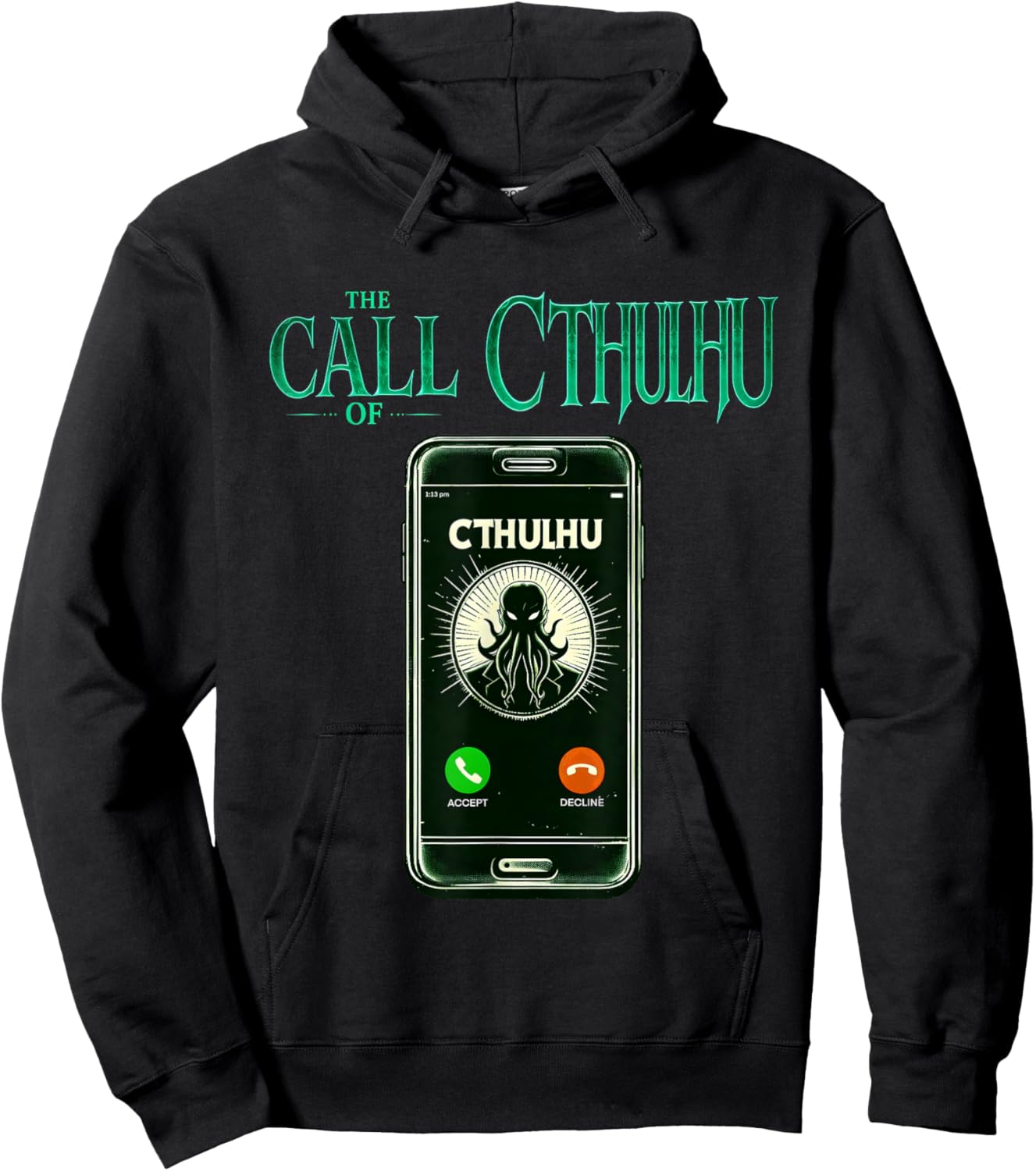 Cthulhu Lovecraft funny meme humor the call of Cthulhu Hoodie - Hoodie | Black