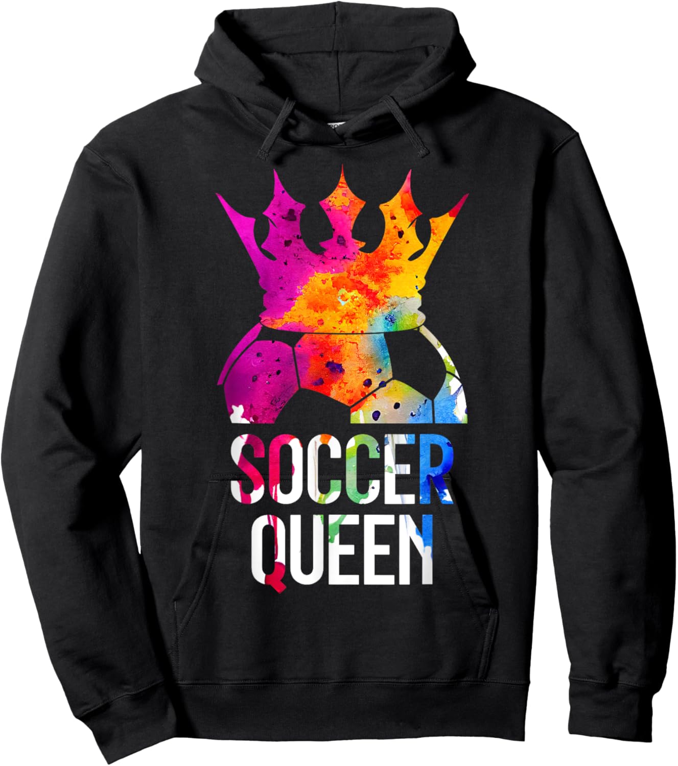 Soccer Player Soccer Queen Hoodie - Hoodie | Black