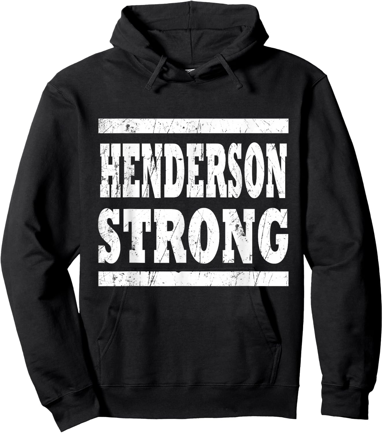 HENDERSON Strong Squad Family Reunion Last Name Team Custom Hoodie - Hoodie | Black