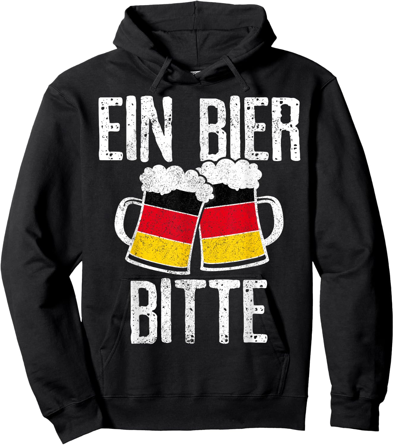Funny German Ein Bier Bitte Oktoberfest Beer Hoodie - Hoodie | Black