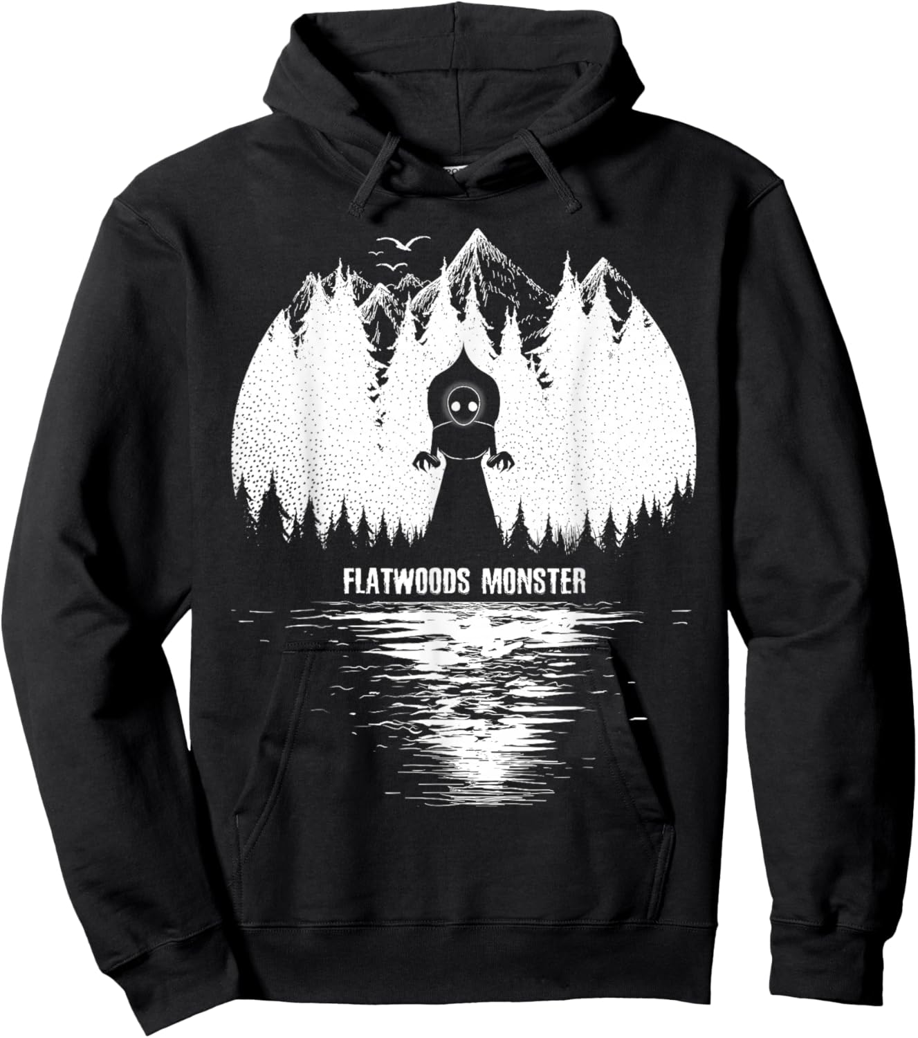 Flatwoods Monster Cryptozoology Women Kids! Cryptid Hoodie - Hoodie | Black