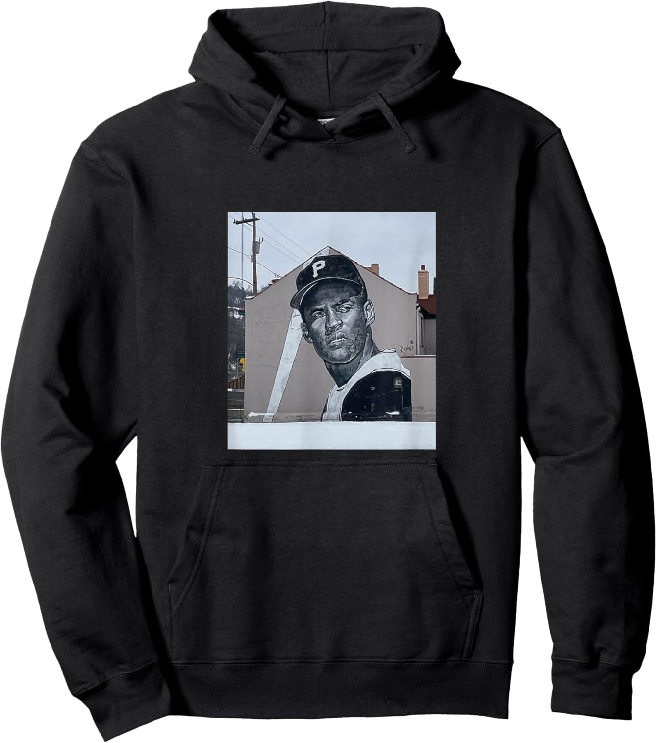 Roberto Baseball Clemente Player Puerto Rican PA Street Art Hoodie - Hoodie | Black
