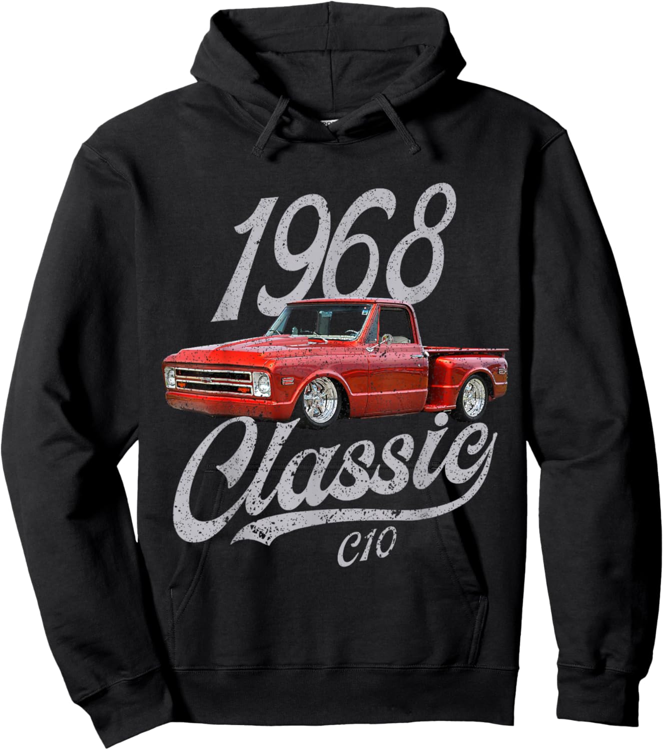 1968 68 C10 Truck Hoodie - Hoodie | Black