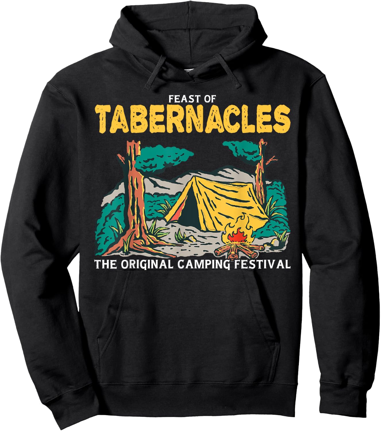 Feast Of Tabernacles The Original Tent Revival Jewish Hebrew Hoodie - Hoodie | Black