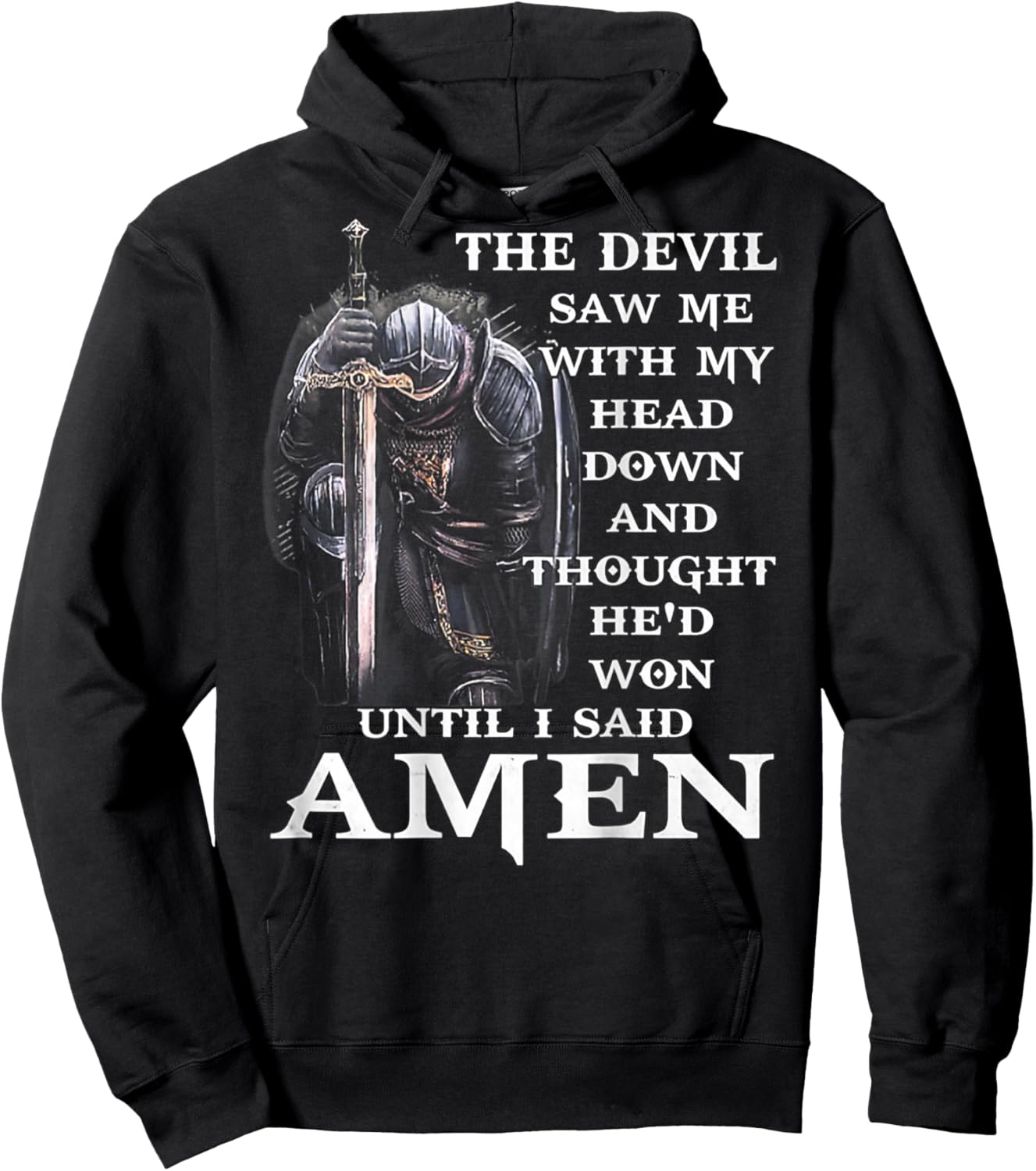 Jesus The Devil Saw Me With My Head Down (auf der Rückseite) Hoodie - Hoodie | Black