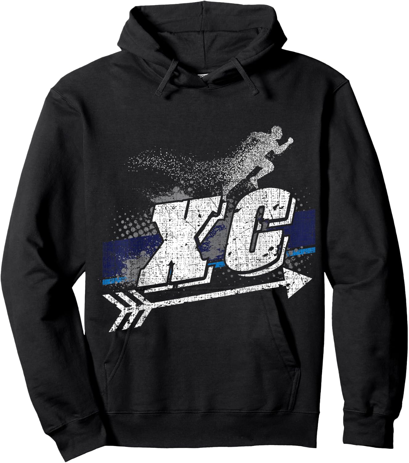 XC Cross Country Runner Open Air Individual Team Sport Hoodie - Hoodie | Black