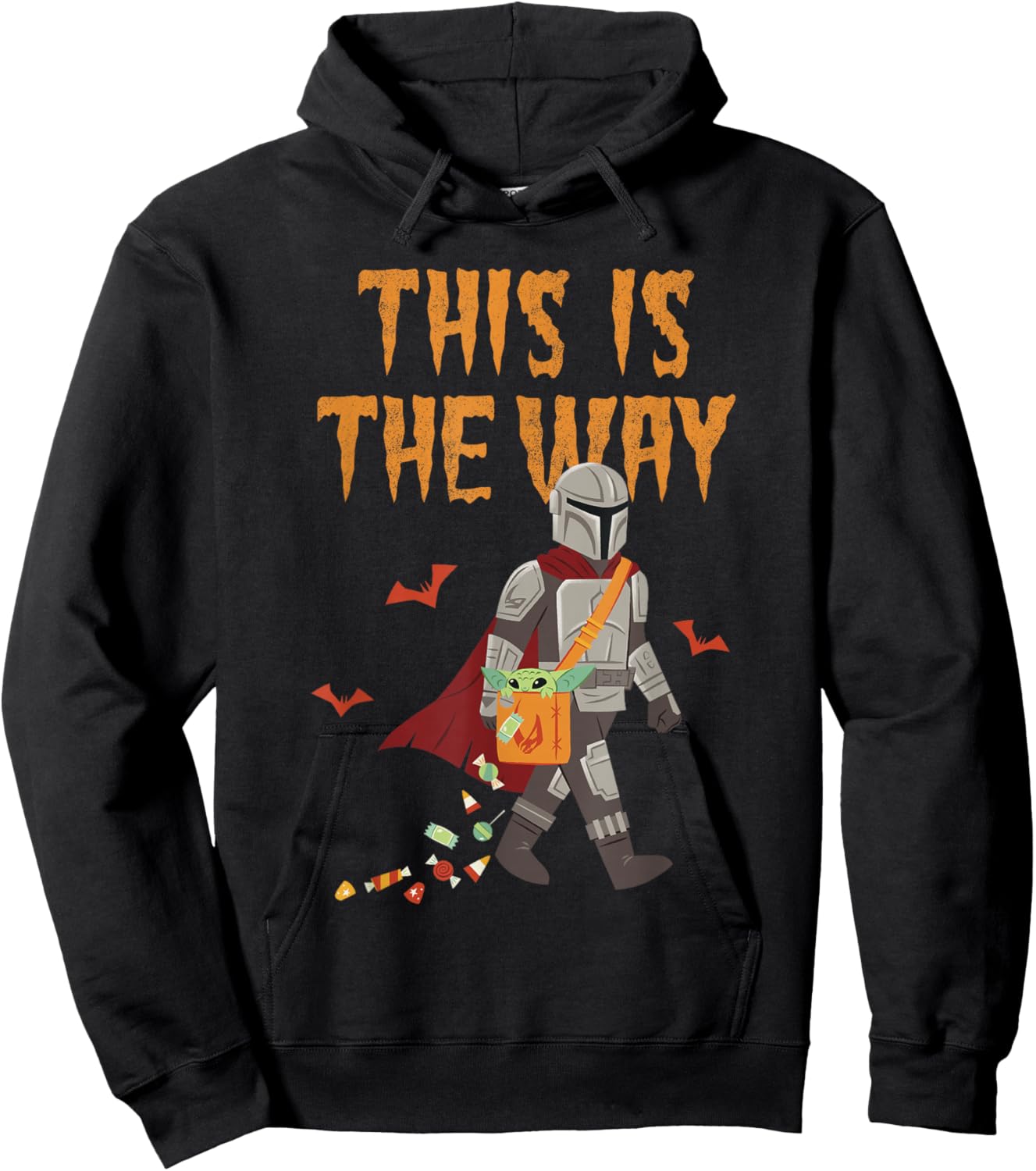 Star Wars: The Mandalorian Halloween Mando Grogu Is My Way Hoodie - Hoodie | Black