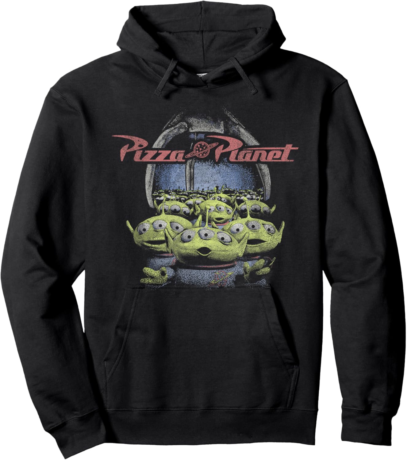 Disney Pixar Toy Story Pizza Planet Aliens & Claw Hoodie - Hoodie | Black