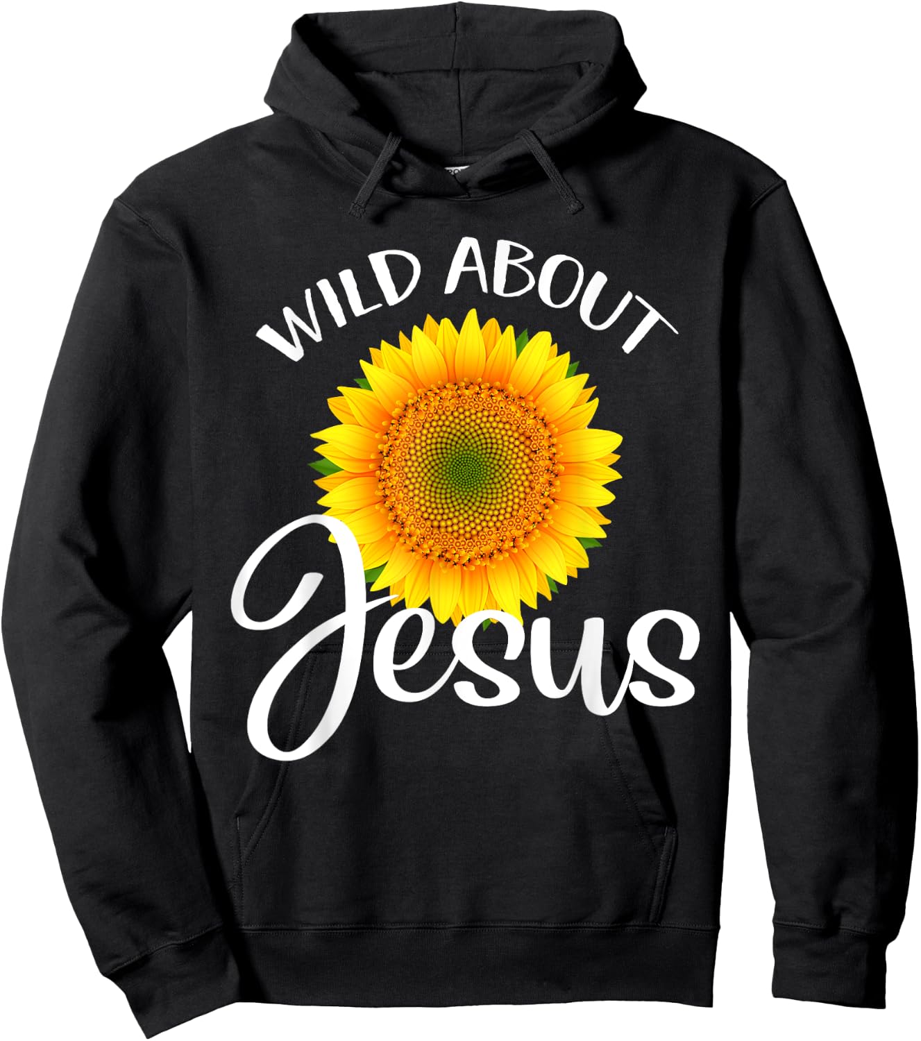 Wild About Jesus Shirt Sunflower VBS Sunday School Teacher Women Hoodie - Hoodie | Black