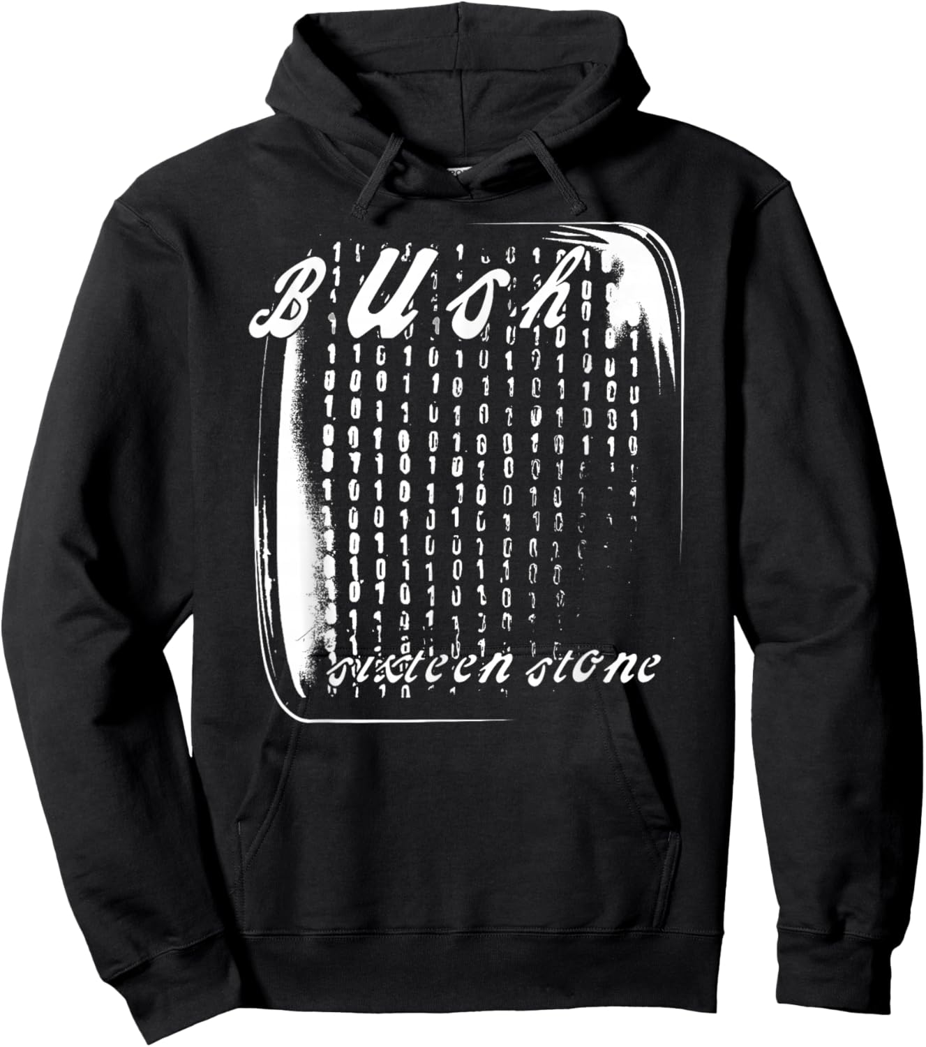 Bush – White Logo On Red Hoodie - Hoodie | Black