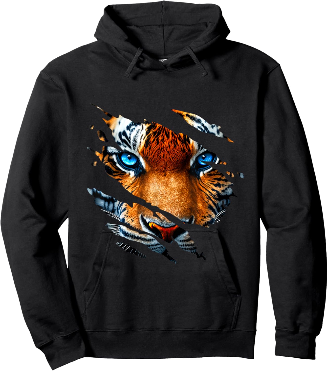 Tiger Eye Zoo Safari Big Cat Zookeeper Or Zoologist Hoodie - Hoodie | Black