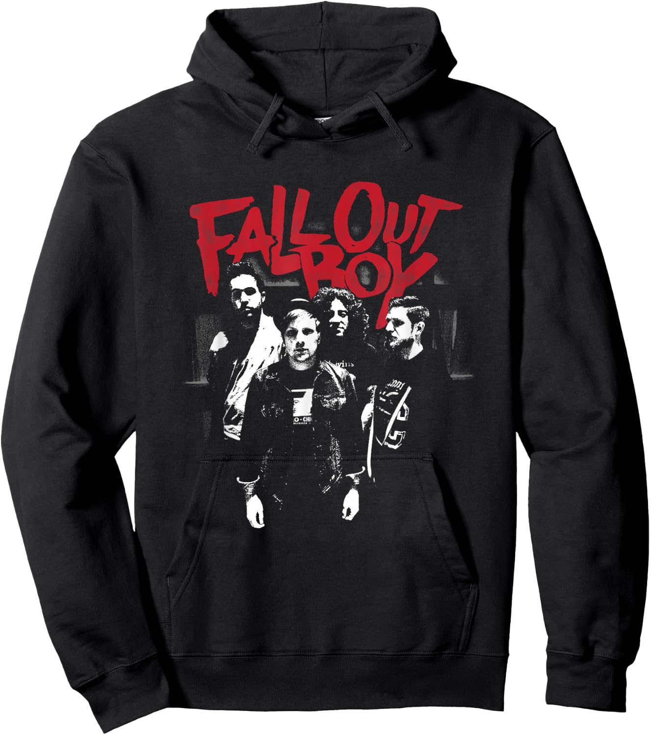 Fall Out Boy - Punk Scratch Photo Hoodie - Hoodie | Black
