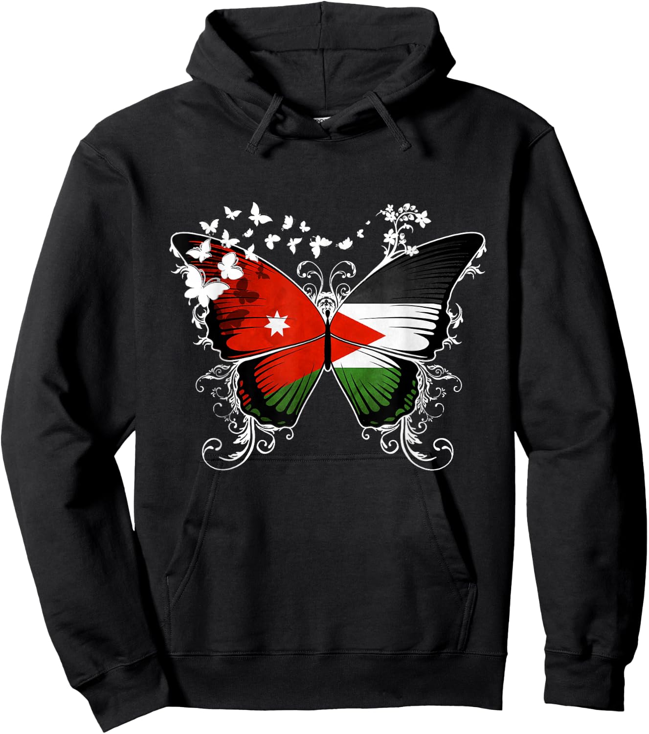 Jordan Flag Jordanian Hoodie - Hoodie | Black