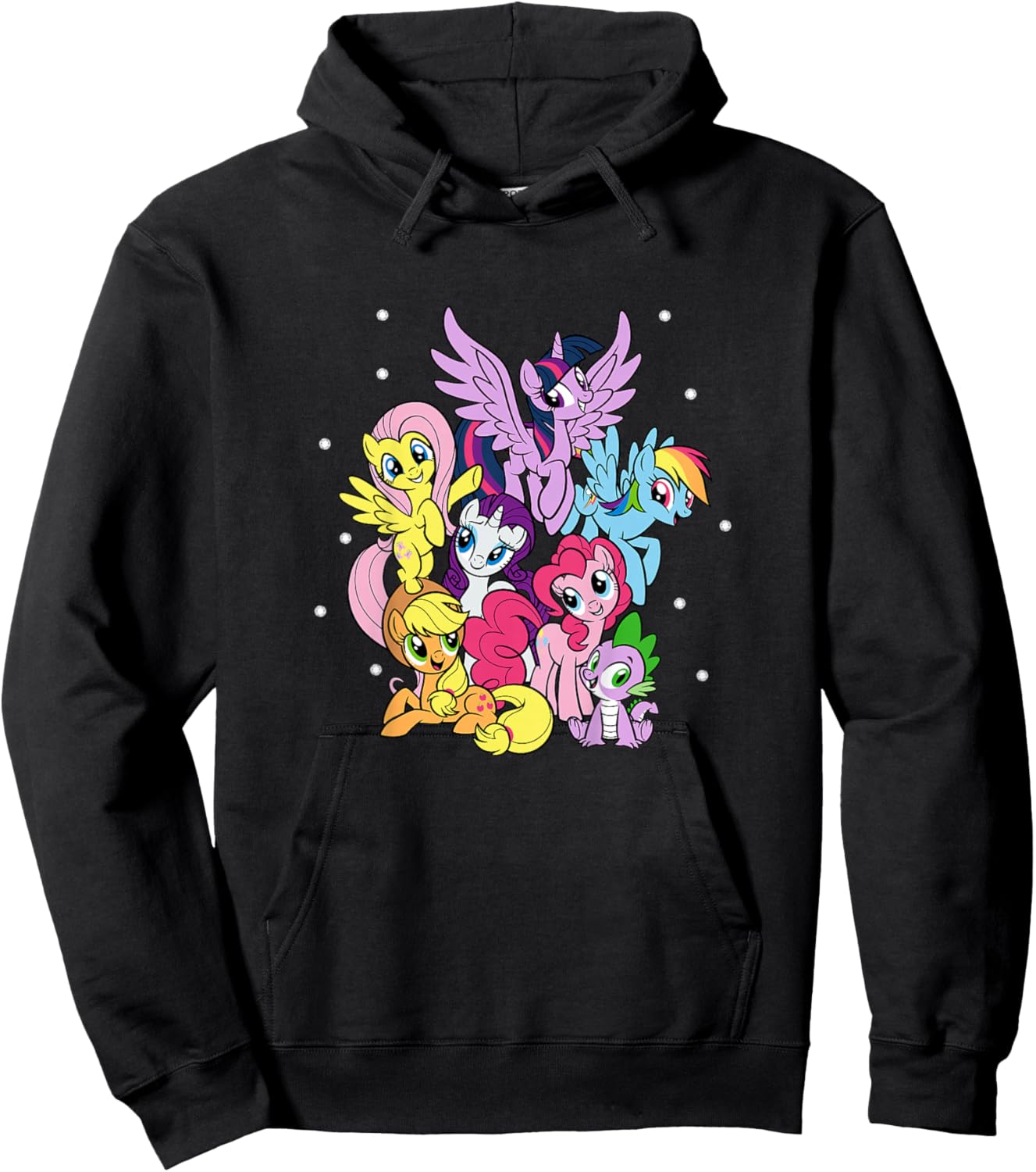 My Little Pony: Friendship Is Magic Main Cast Group Shot Hoodie - Hoodie | Black