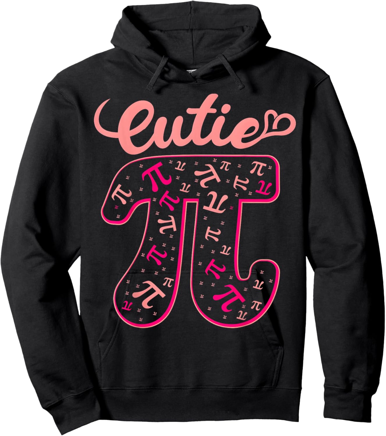 Pi Day Shirt Women Kids Men Toddler Math Teacher Cutie Pi Hoodie - Hoodie | Black