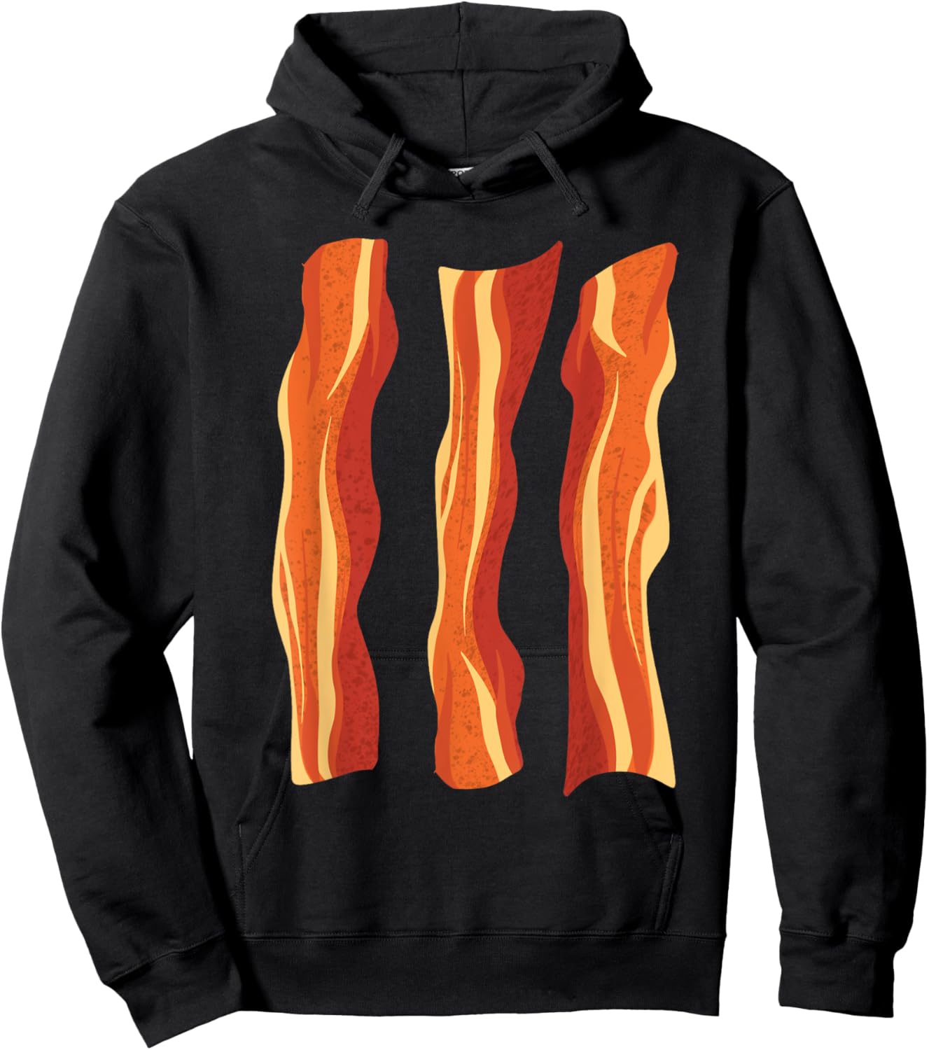 Cool Bacon Halloween Costume Eater | Funny Lazy DIY Gift Hoodie - Hoodie | Black