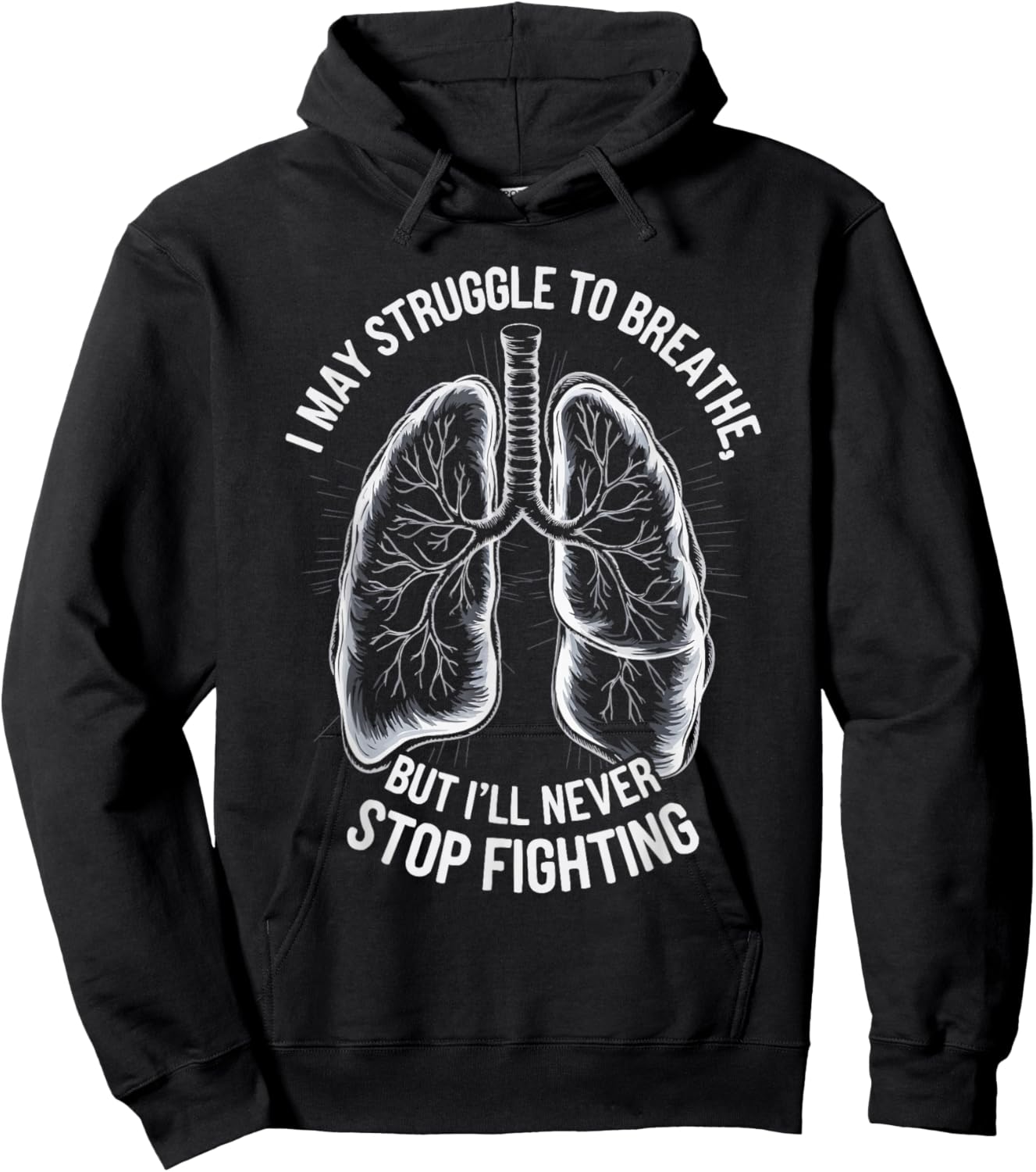 Chronic Obstructive Pulmonary Disease COPD Awareness Hoodie - Hoodie | Black