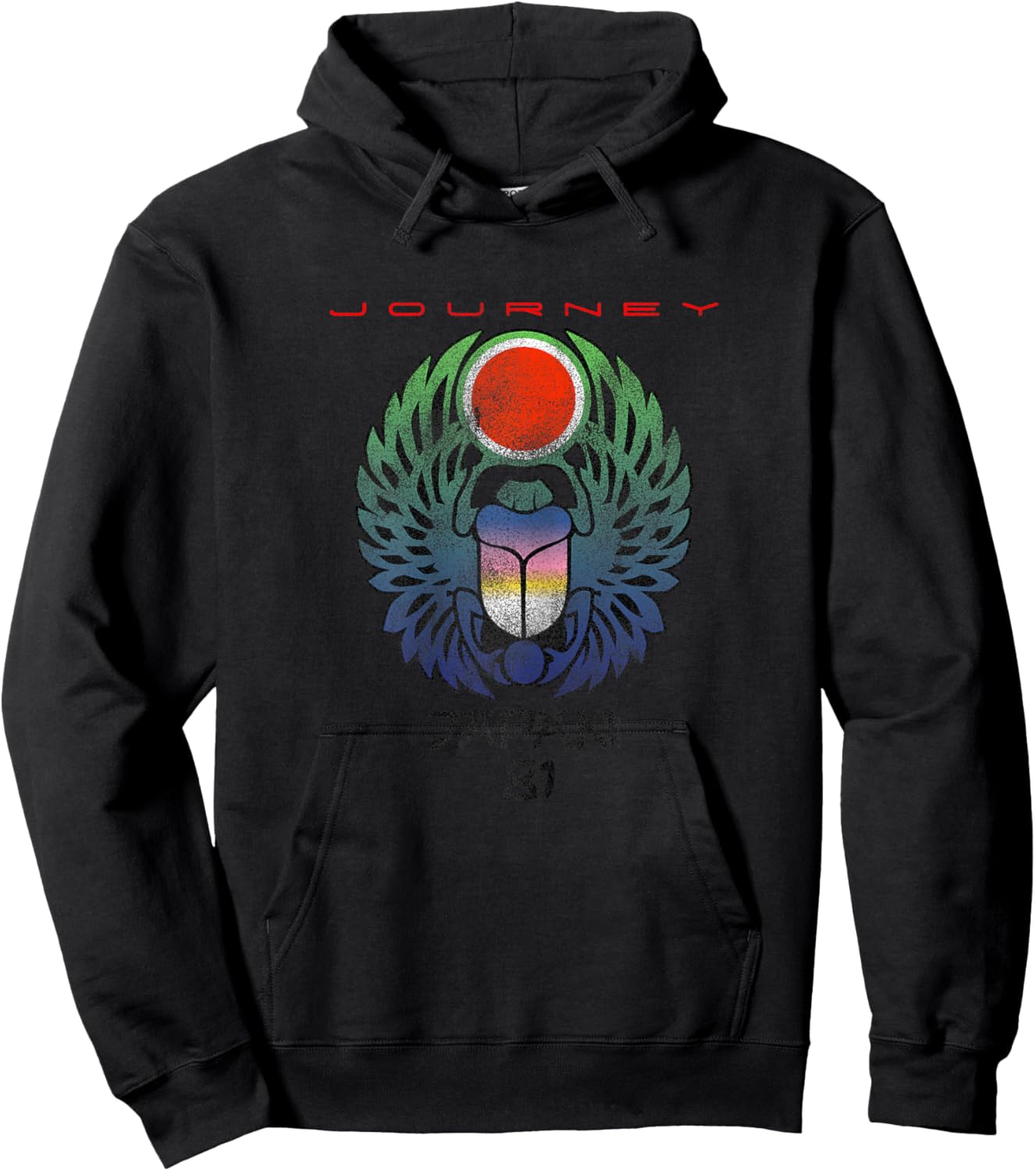Journey Infinity Wings Vivid Scarab Music Vintage Band Hoodie - Hoodie | Black