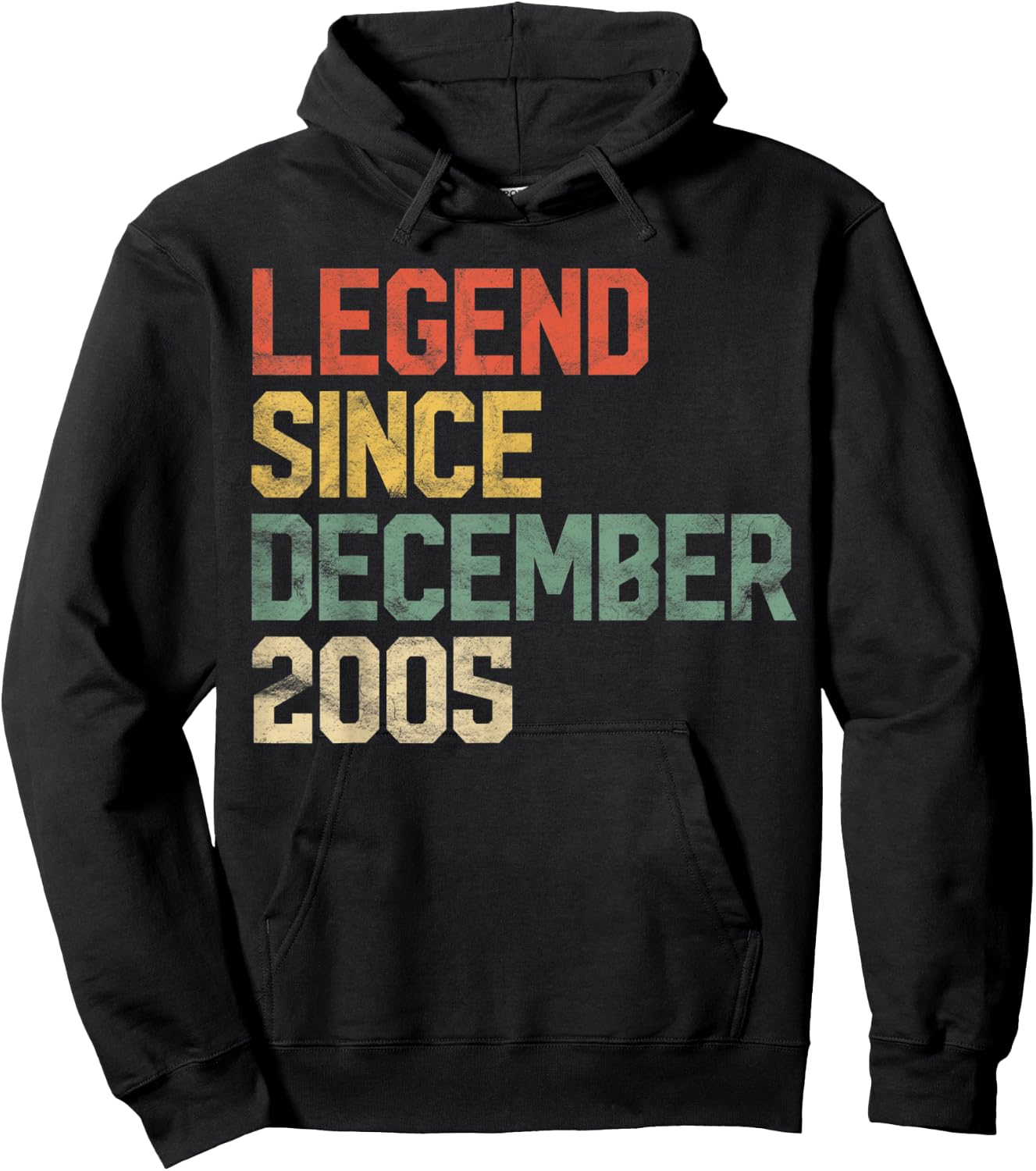 Legend Since December 2005 15th Birthday Gift 15 Year Old Hoodie - Hoodie | Black
