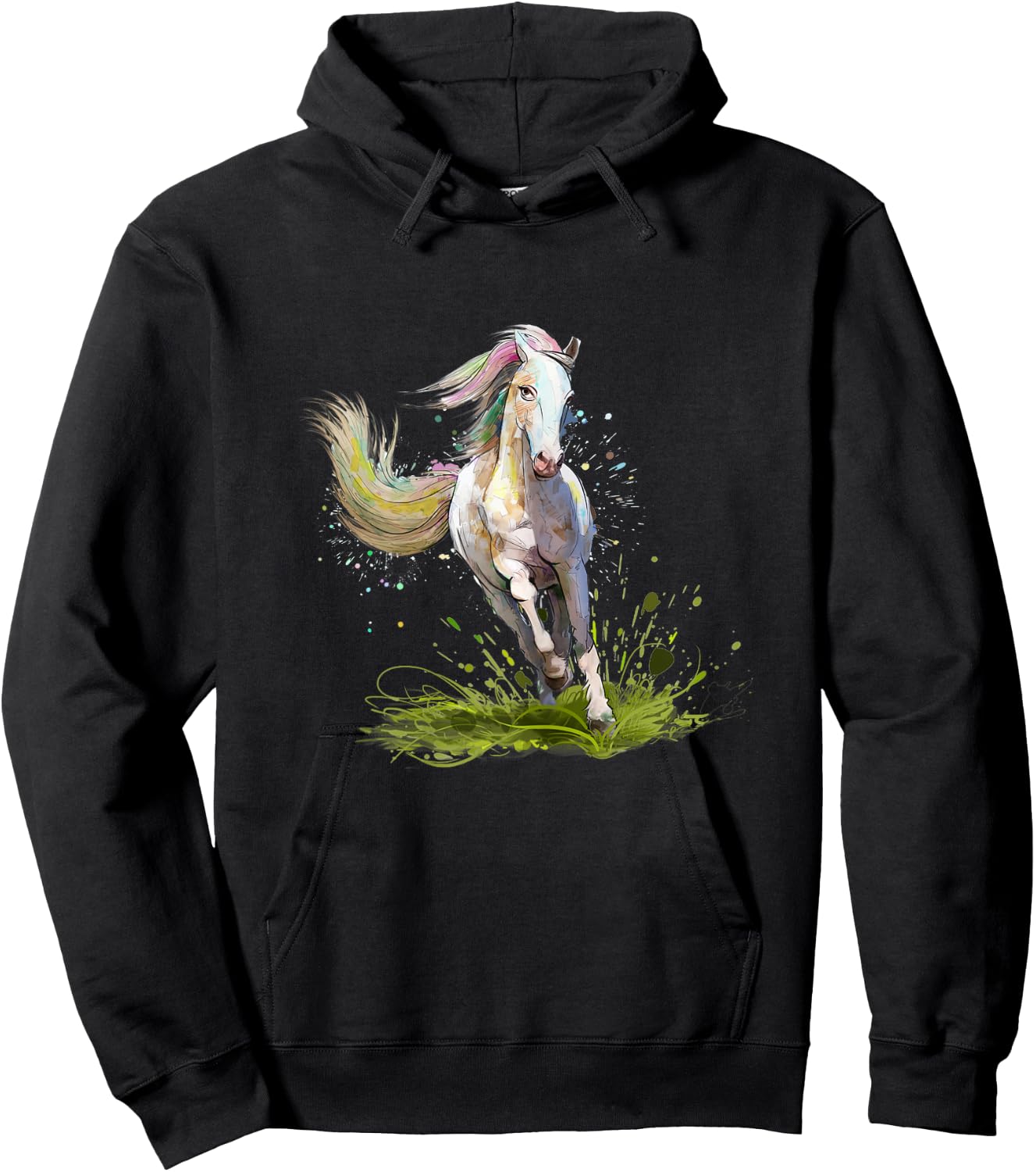 Horse Lover Shirt Girls Horseback Riding Equestrian Horse Hoodie - Hoodie | Black