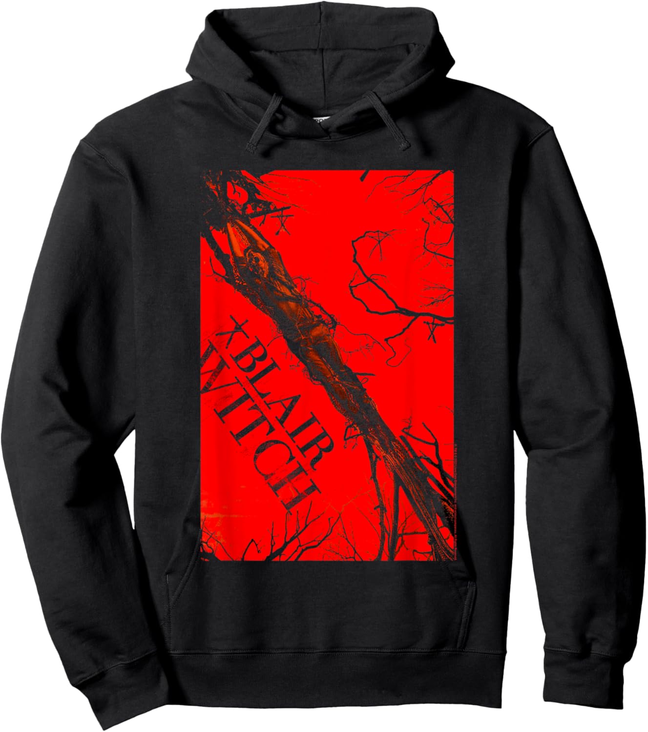 Blair Witch Project Branches with Red Block Hoodie - Hoodie | Black
