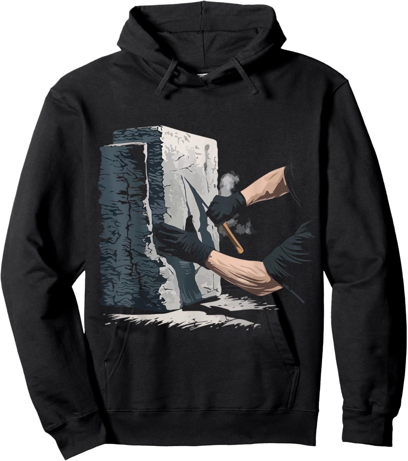 Sculptor Sculptor Stone Statues Chisel Sculptor Hoodie - Hoodie | Black