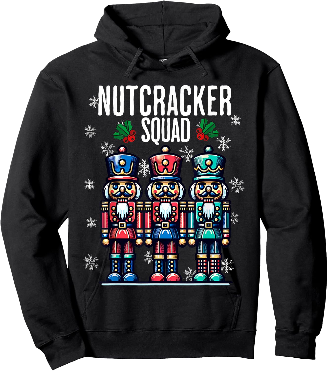Christmas Nutcracker Xmas Nutcracker Squad Hoodie - Hoodie | Black