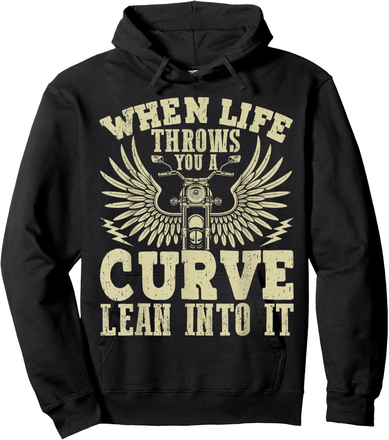 Funny Biker Shirt Motorcycle Motorbike Rider Hoodie - Hoodie | Black