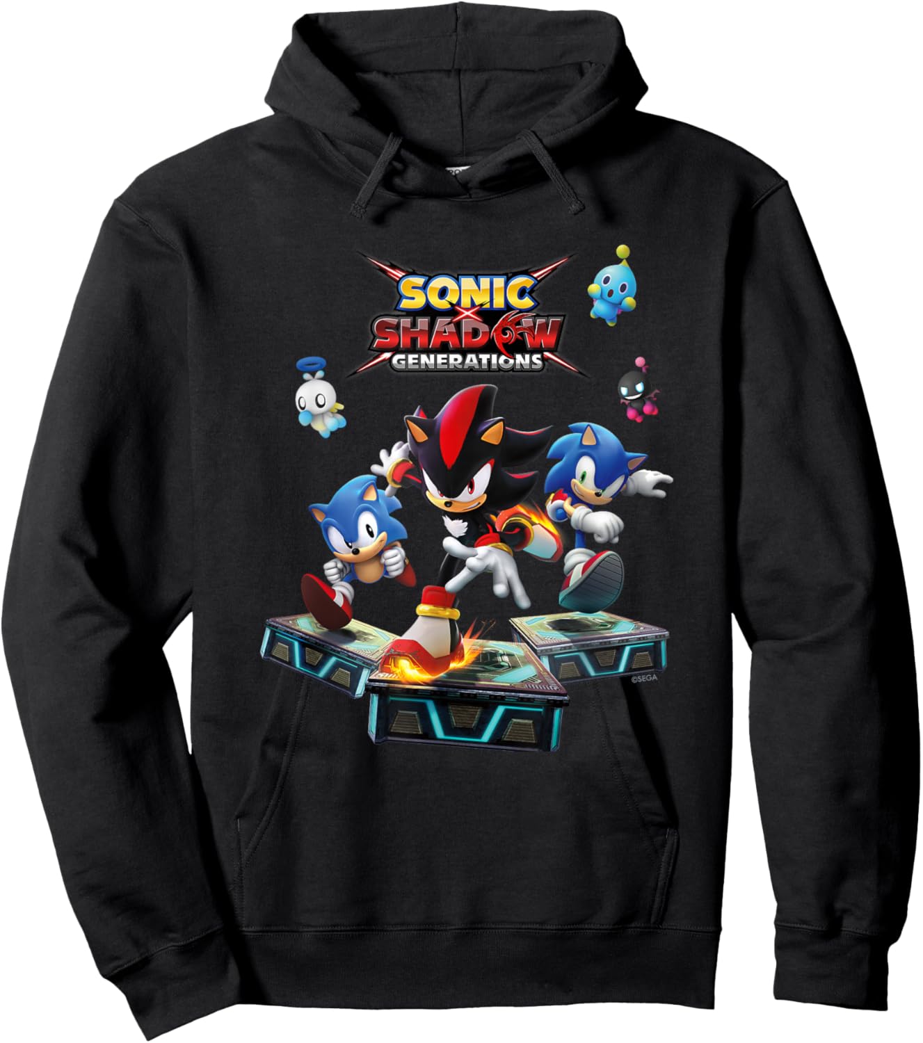 Sonic the Hedgehog, Sonic X Shadow Generations - Key Art Hoodie - Hoodie | Black
