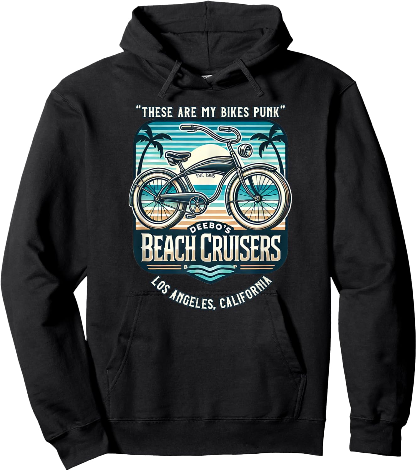 Parody Bike Shop Deebo;s Beach Cruisers Los Angeles 1995 Hoodie - Hoodie | Black