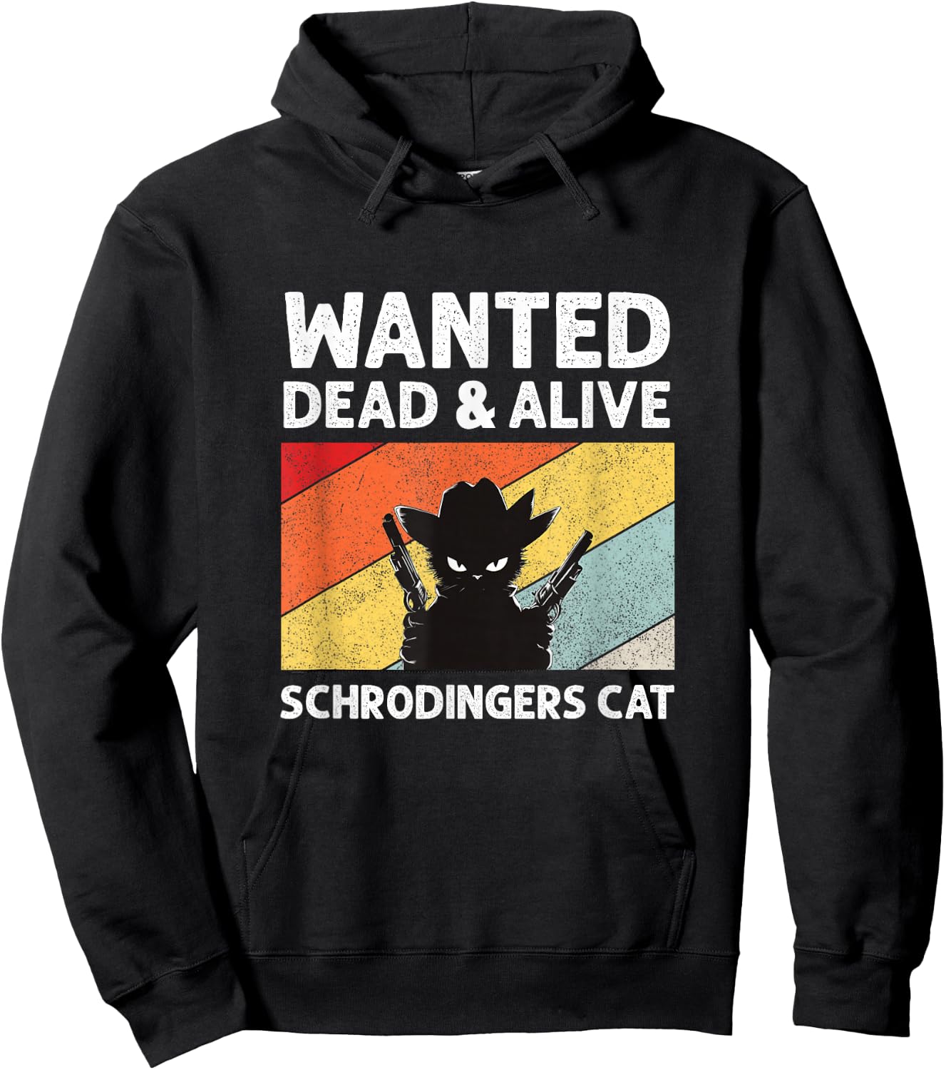Quantum Mechanic Funny Clothing & Gifts Schrdinger's Cat Paradox Hoodie - Hoodie | Black