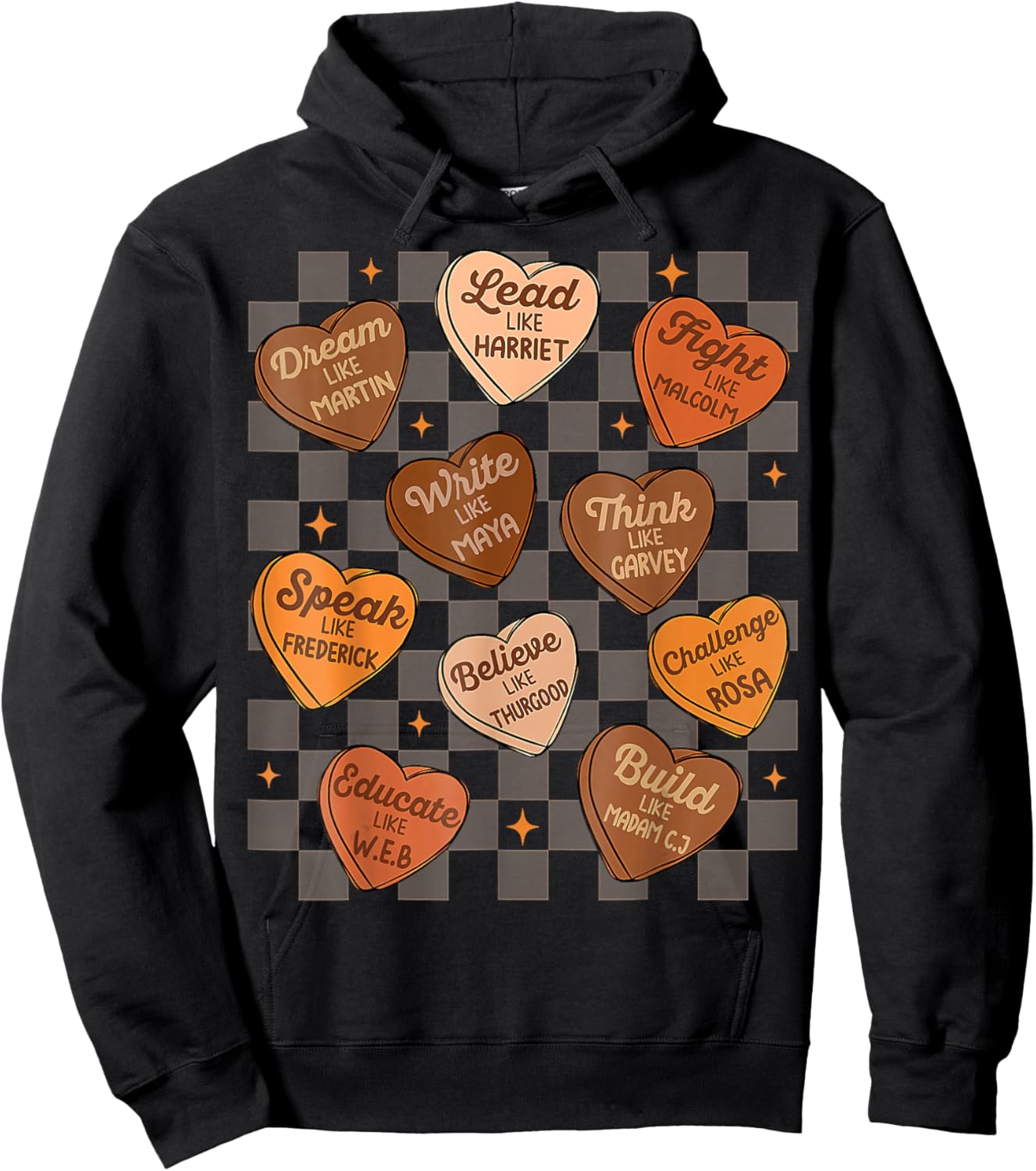 Groovy Black History Month Shirt Women Kids Patrioic Hoodie - Hoodie | Black